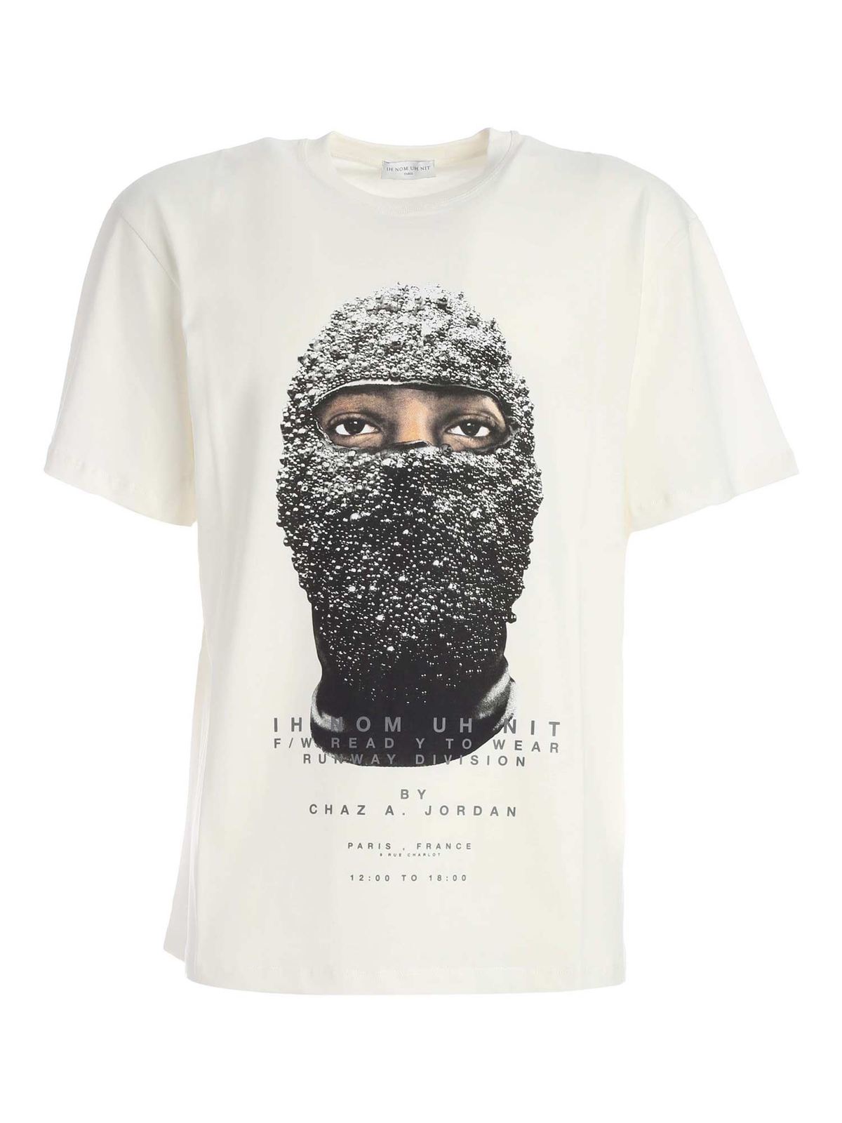 Black Mask Runw t-shirt in white