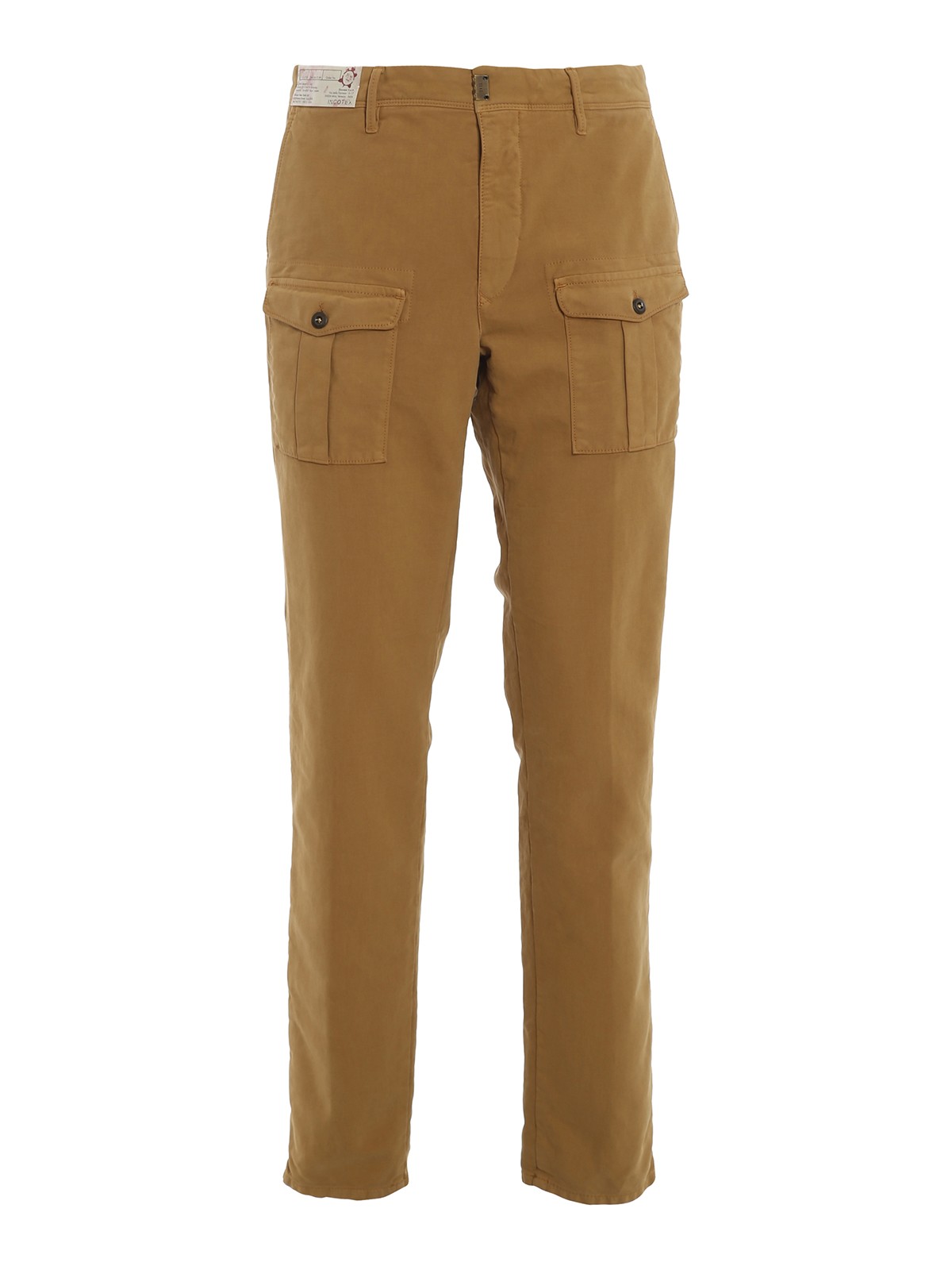 Casual trousers Incotex - Satin cargo pants - 10A14240162520 | iKRIX.com