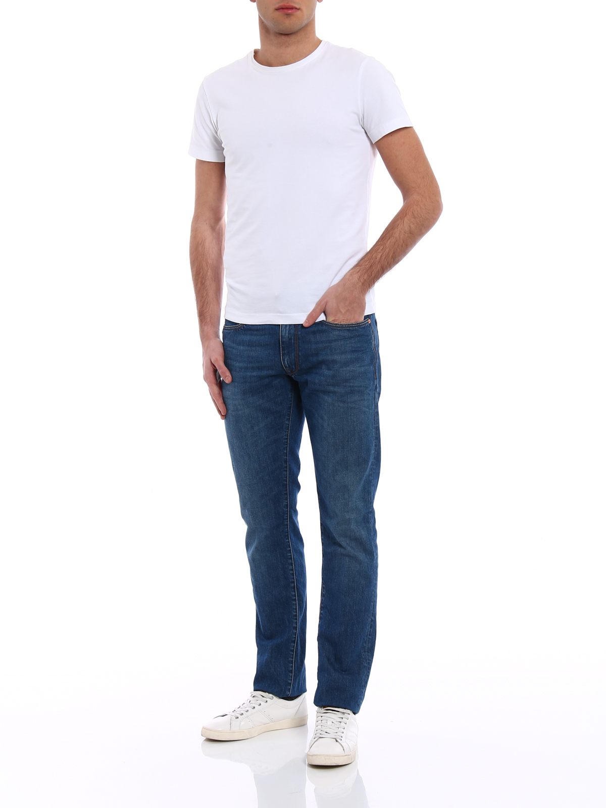 Straight leg jeans Incotex - Sky Slim five pocket denim jeans 