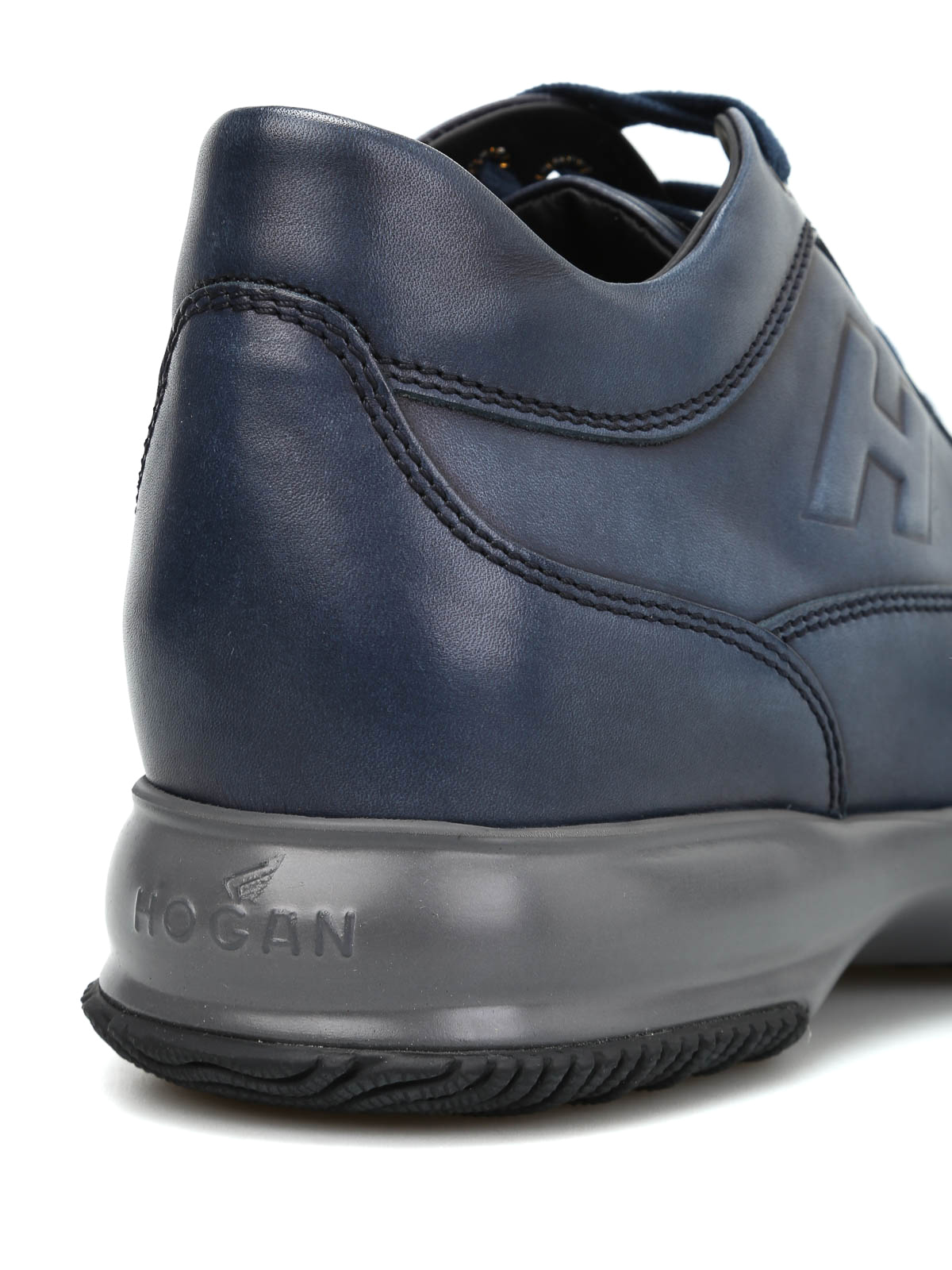 Hogan scarpe uomo sneaker interactive h rilievo HXM00N09041L11B999 nero