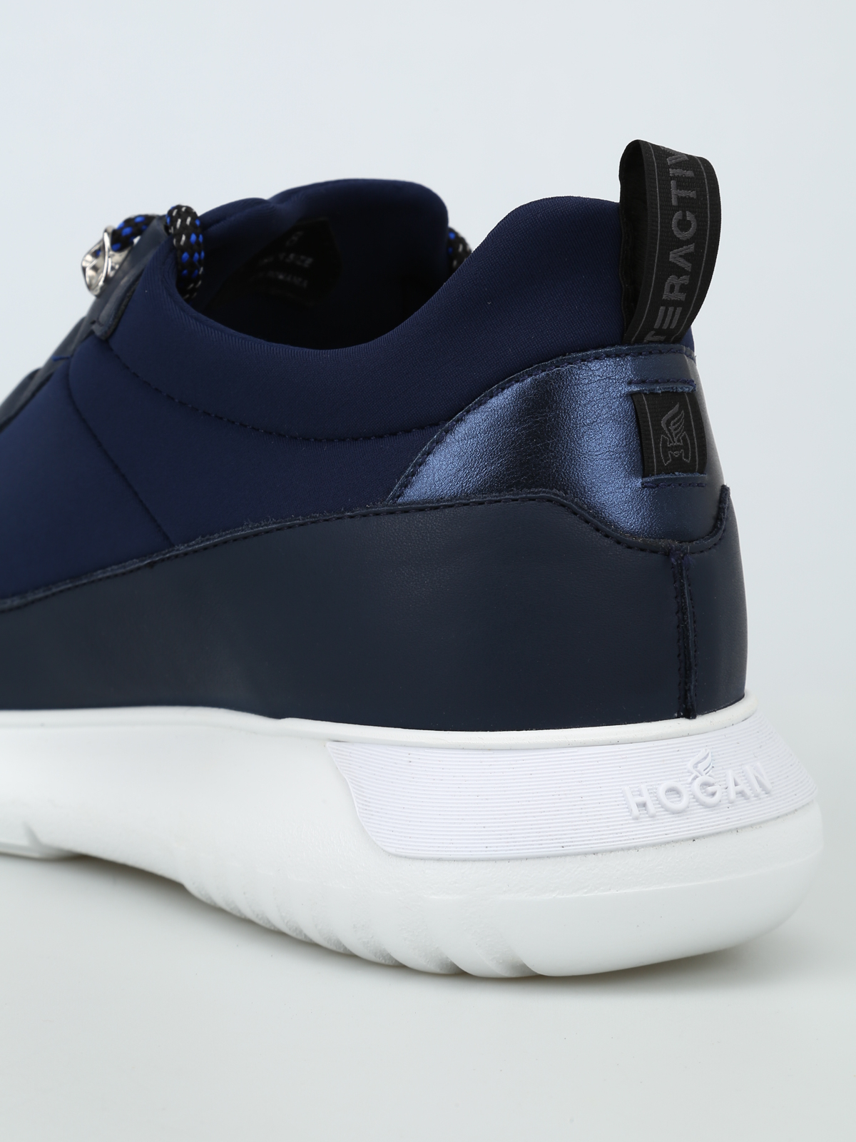 Sneakers Hogan - Sneaker basse blu Interactive³ stretch - HXM3710AT70JMD99D8
