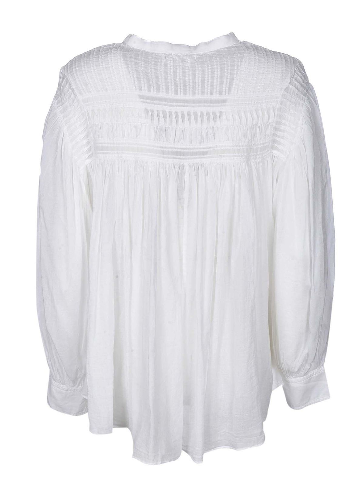 Shirts isabel marant etoile - Plalia shirt in white - HT182120A052EWHITE