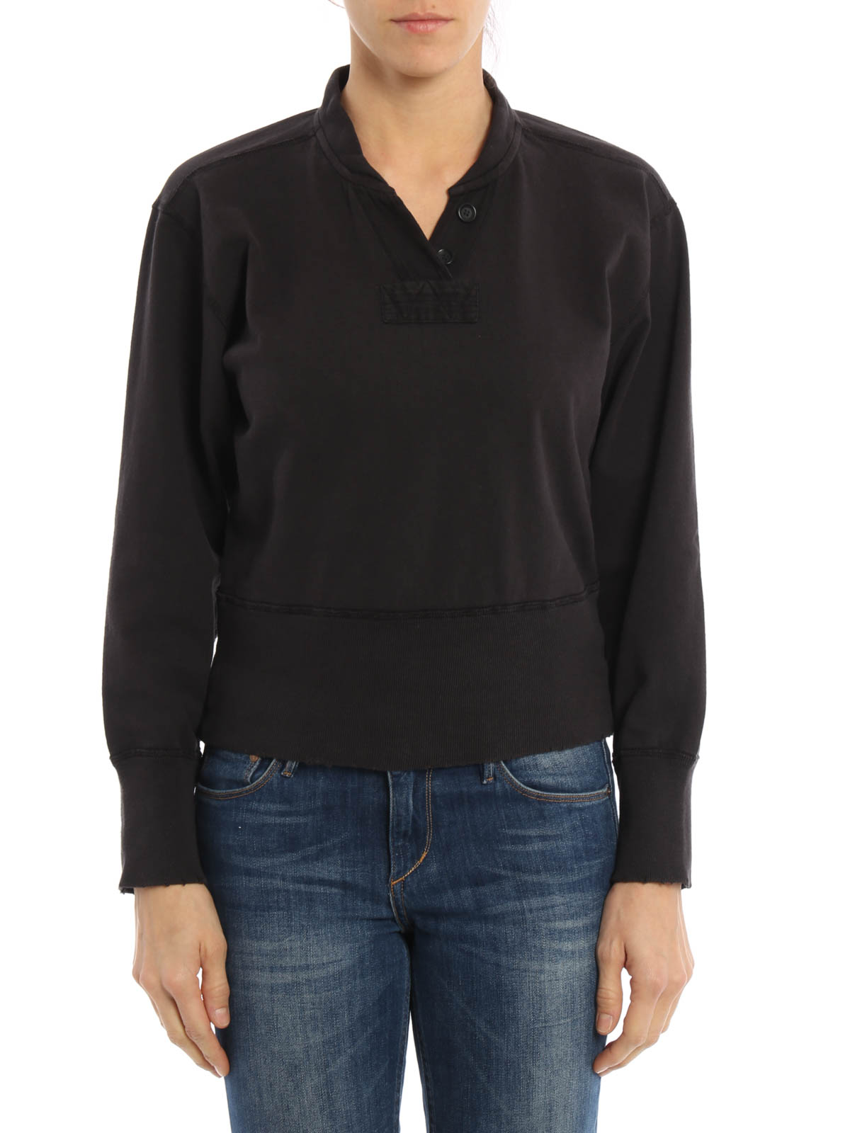 Isabel marant etoile - Alexis drilled cotton sweatshirt - Sweatshirts