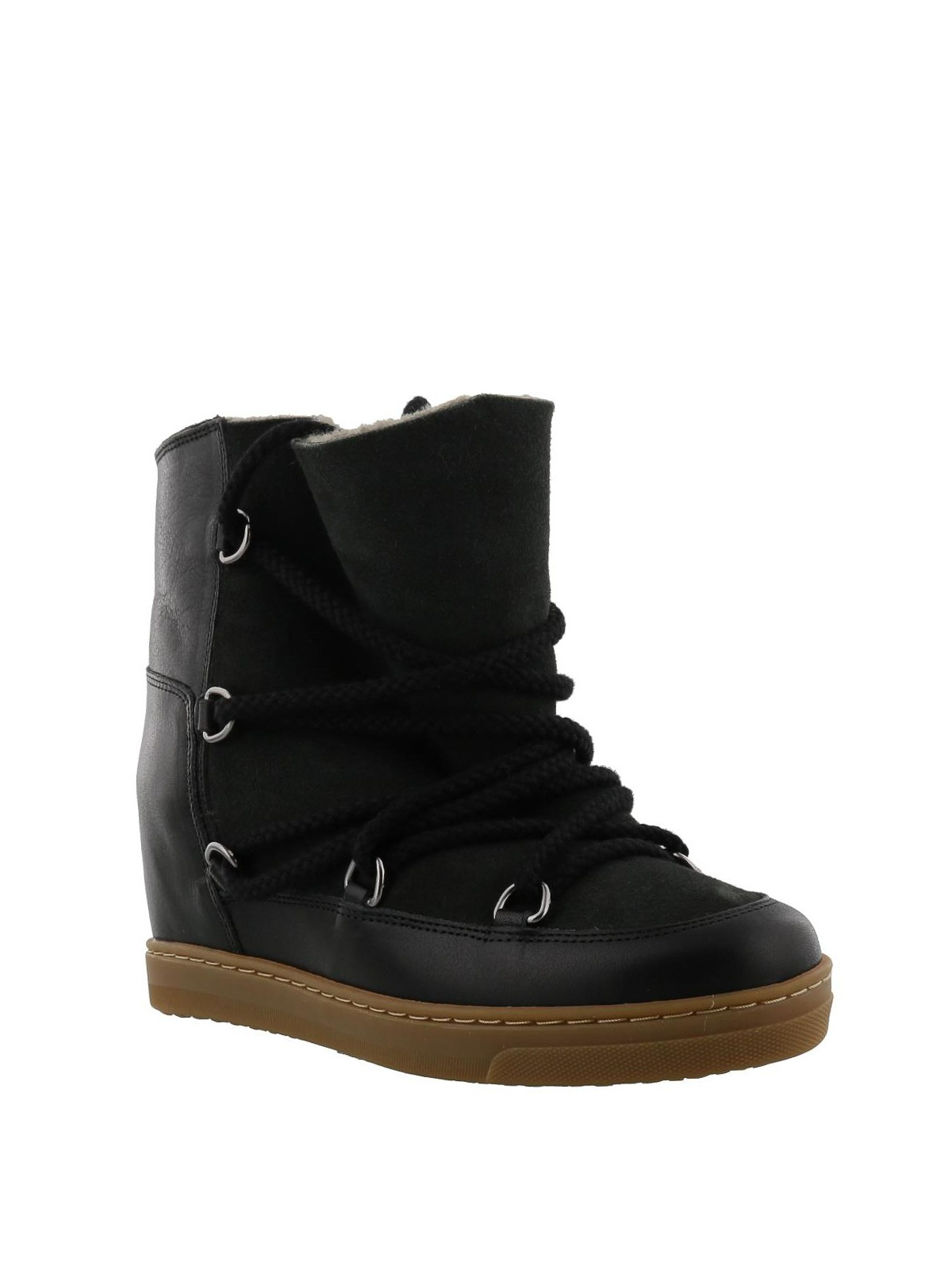 Integreren Phalanx slijm Boots Isabel Marant - Étoile Nowles leather boots - BO002700M105S01BK