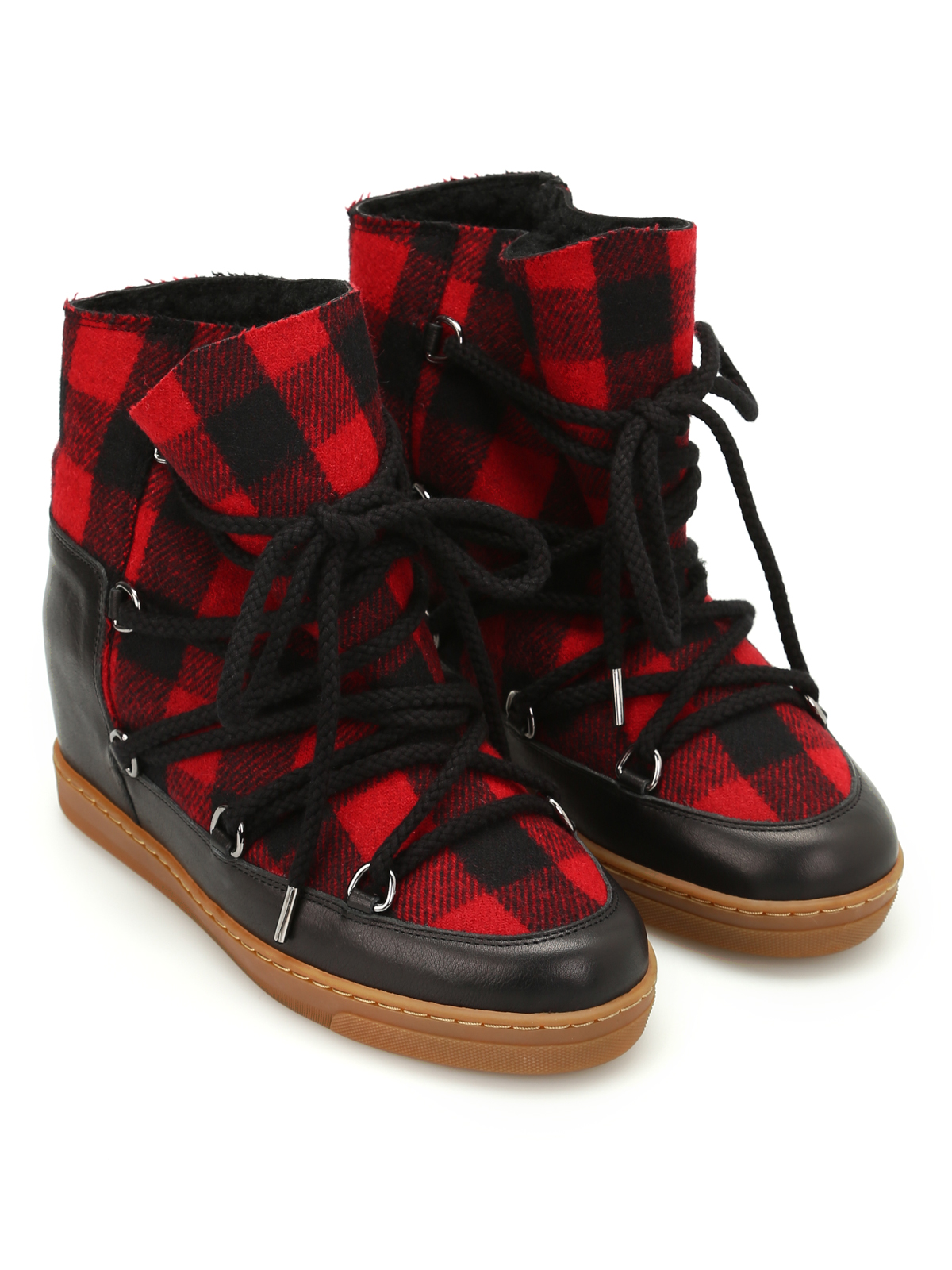 Snow boots Isabel - Nowles tartan flannel boots - BO002717A037S70RD
