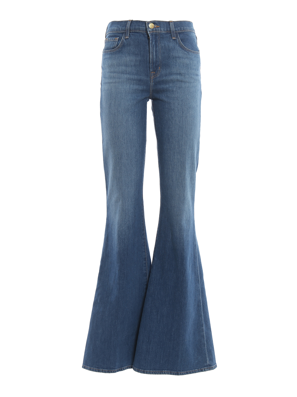 high waist flared jeans