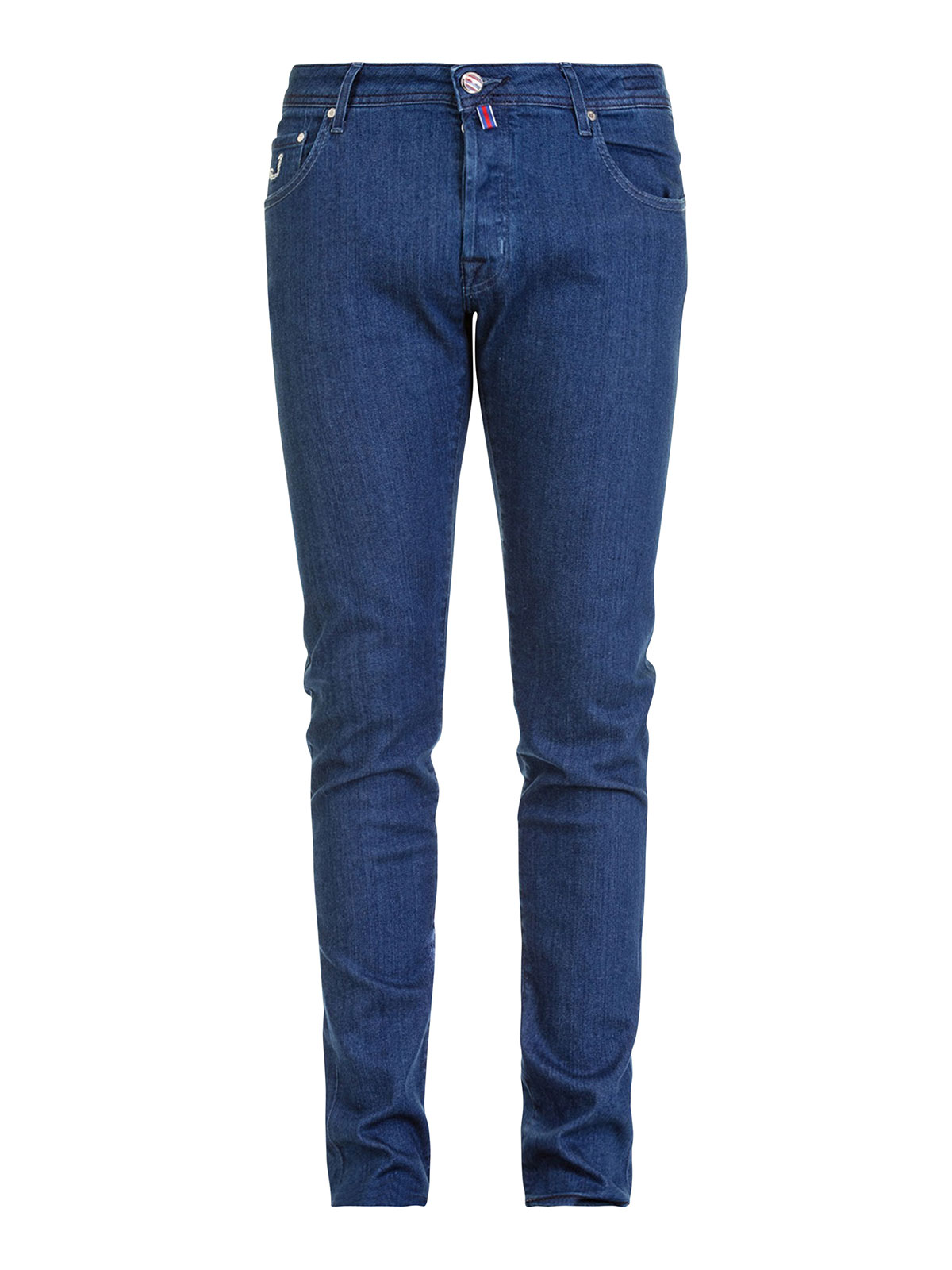 Click to view more detailed imagery on our partner's website Jacob Cohen Style 622 Cotton Denim Jeans In Dark Wash