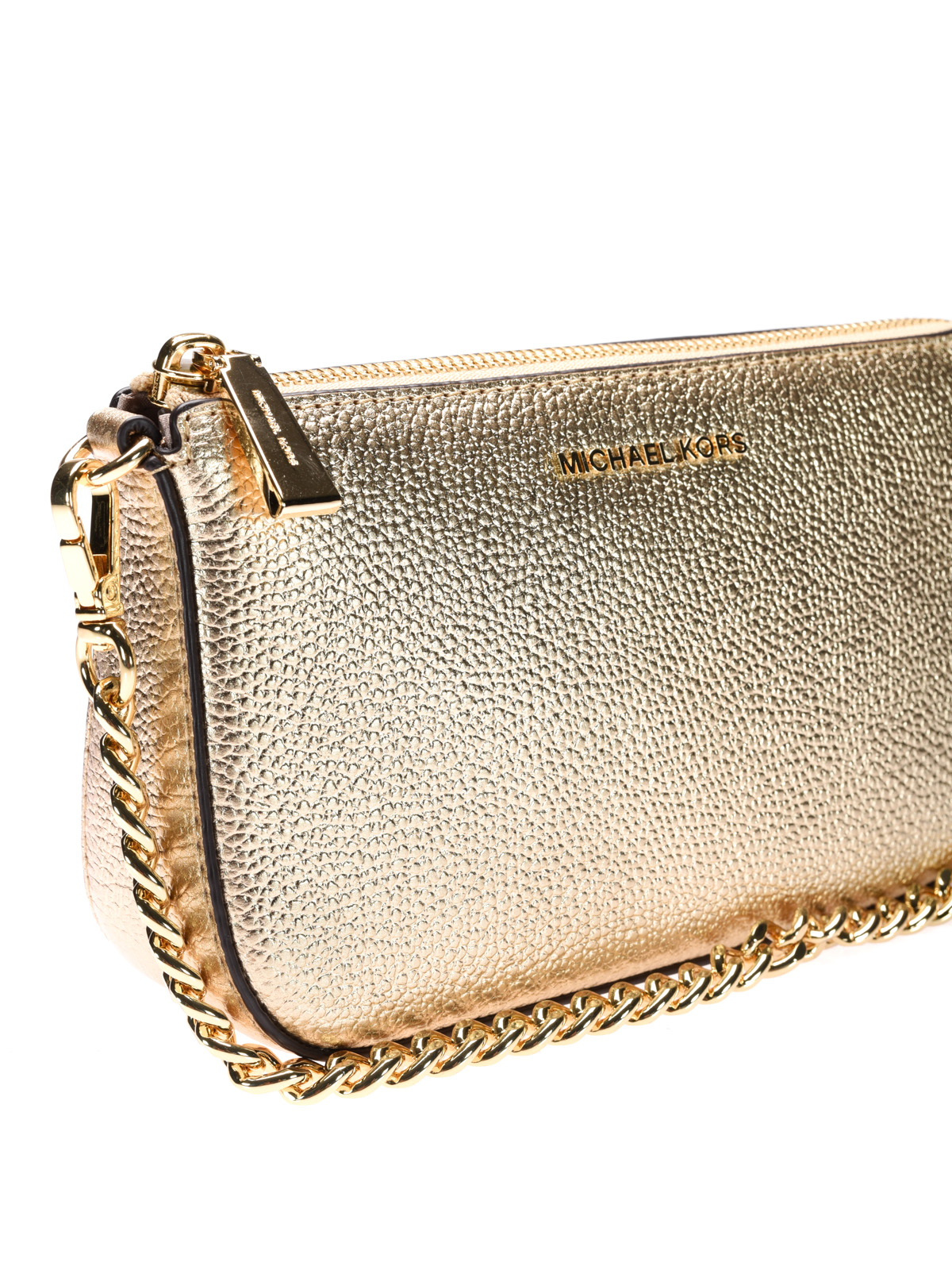 Wallets & purses Michael Kors - Jet Set pale gold wristlet purse ...