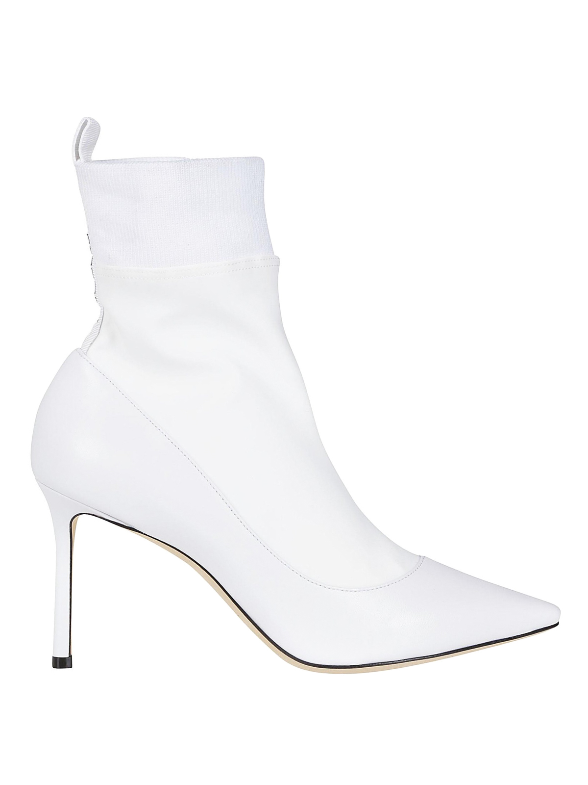 white sock boot heels