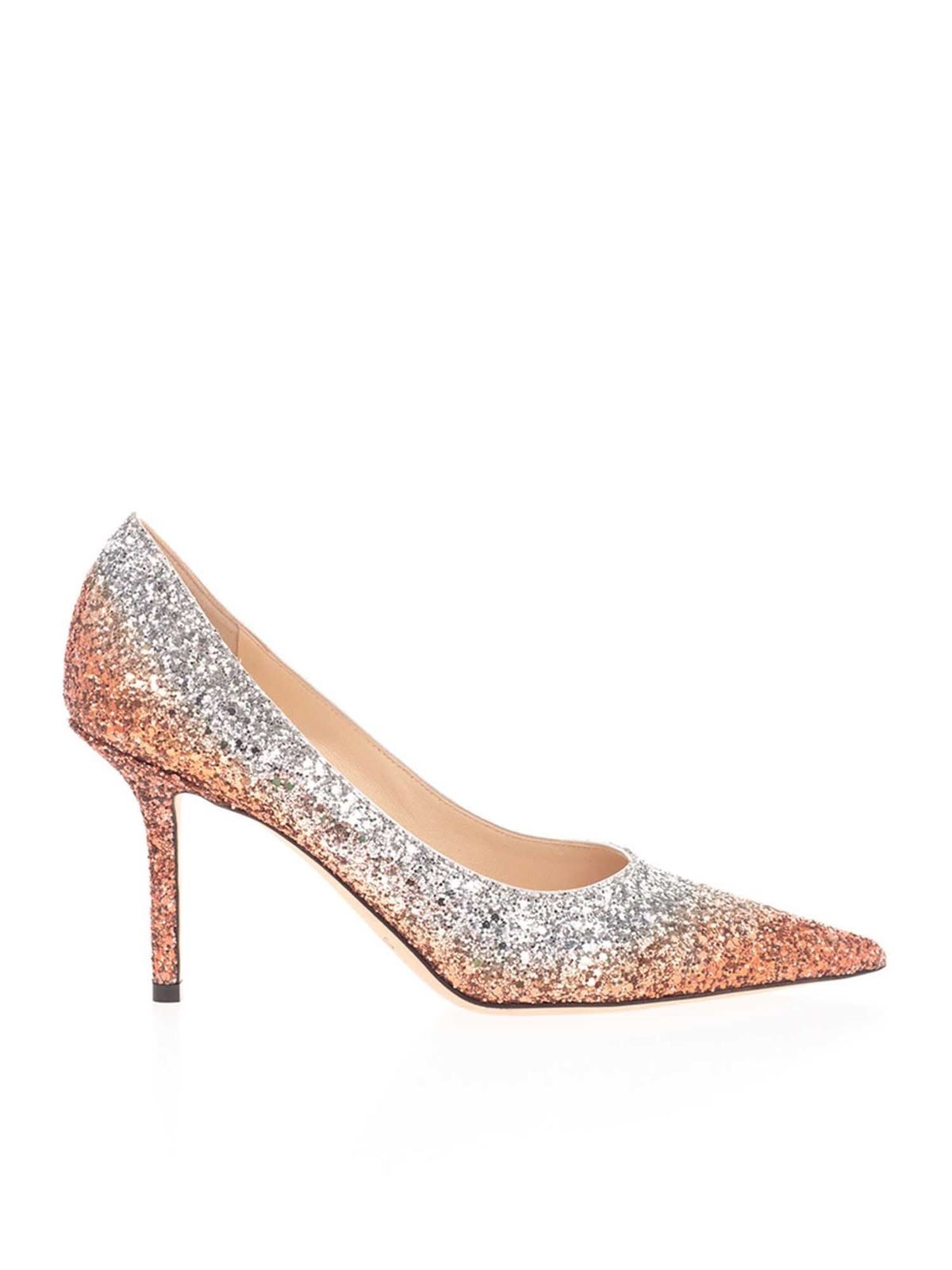 Court shoes Jimmy Choo - Love 85 pumps in orange - LOVE85VKGCOPPERSILVER