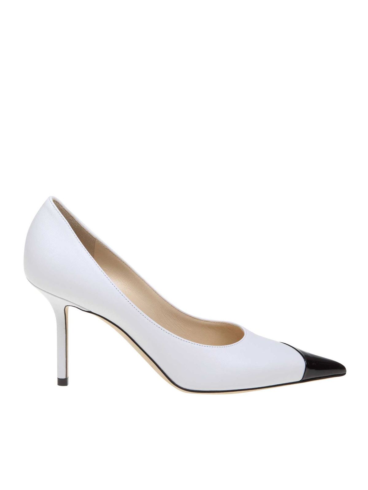 hende Estate straf Court shoes Jimmy Choo - Love 85 pumps in white and black leather -  LOVE85ZYZBLACK&WHITE