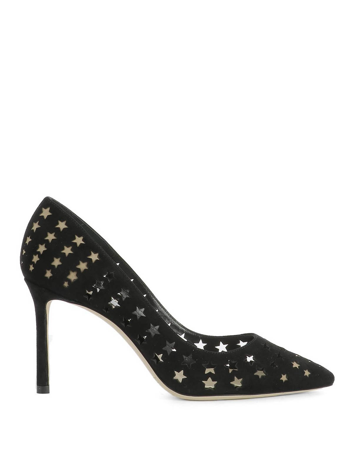 Court shoes Jimmy Choo - Romy 85 perforated stars pumps - ROMY85XRTBLACK