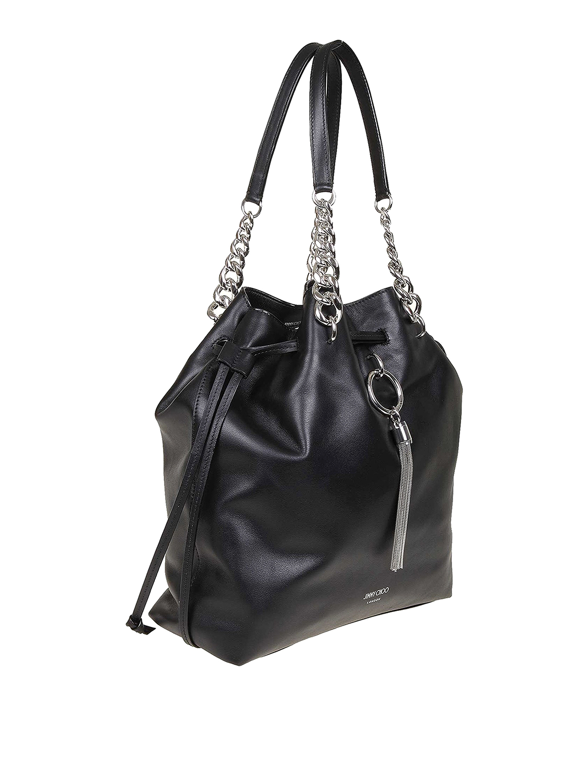 jimmy choo callie drawstring bag