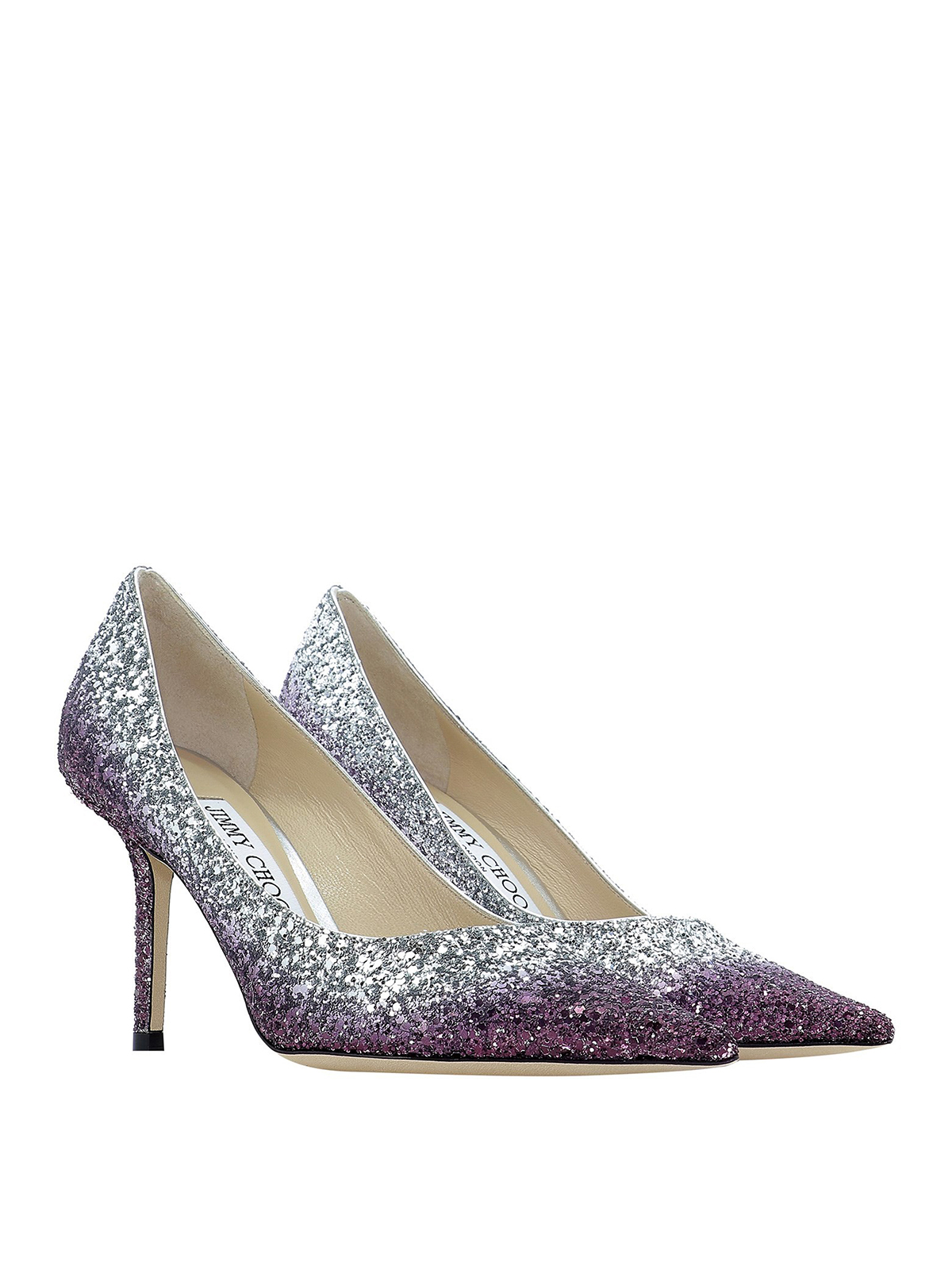 Jimmy Choo - Love 85 pumps - court shoes - LOVE85VKGPLUMSILVER | iKRIX.com