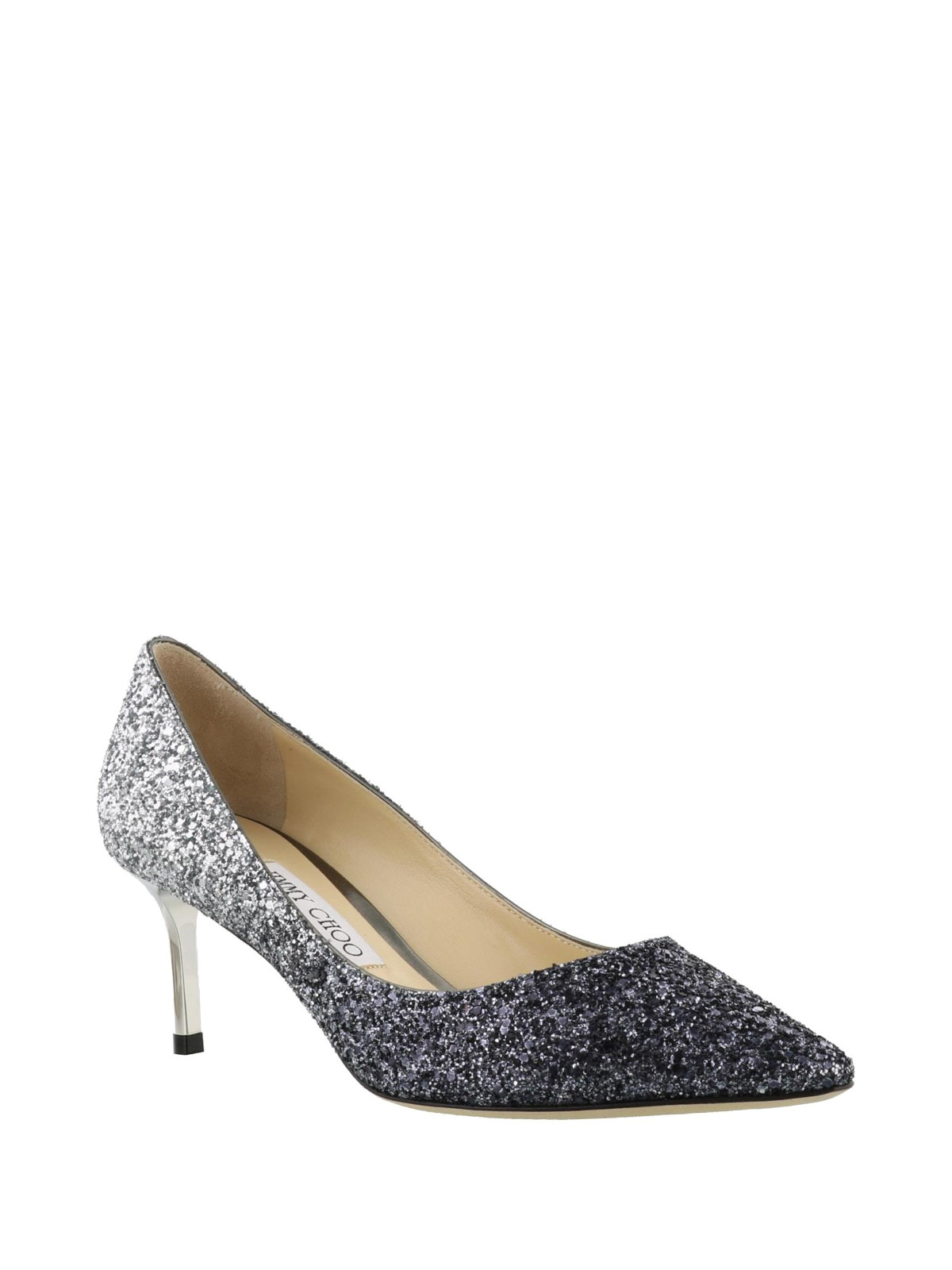 Romy 60 degradé coarse glitter pumps 