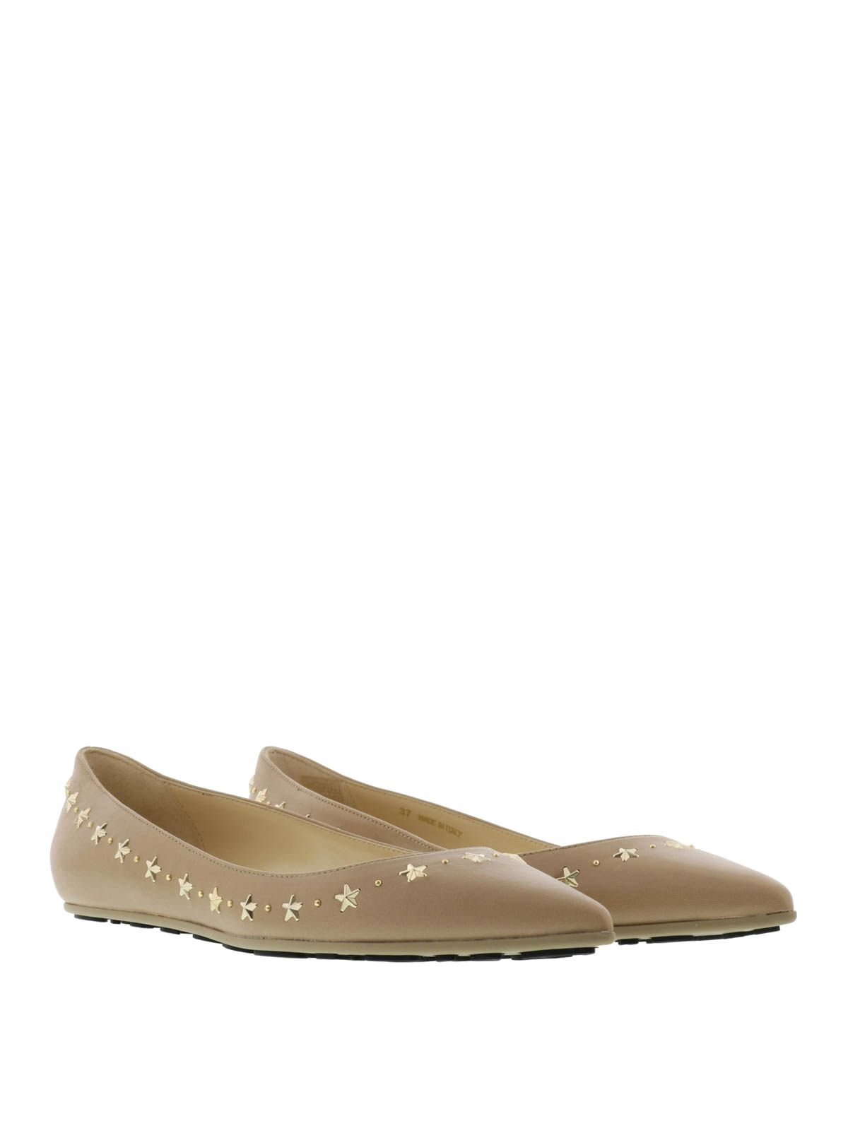 embellished flats shoes