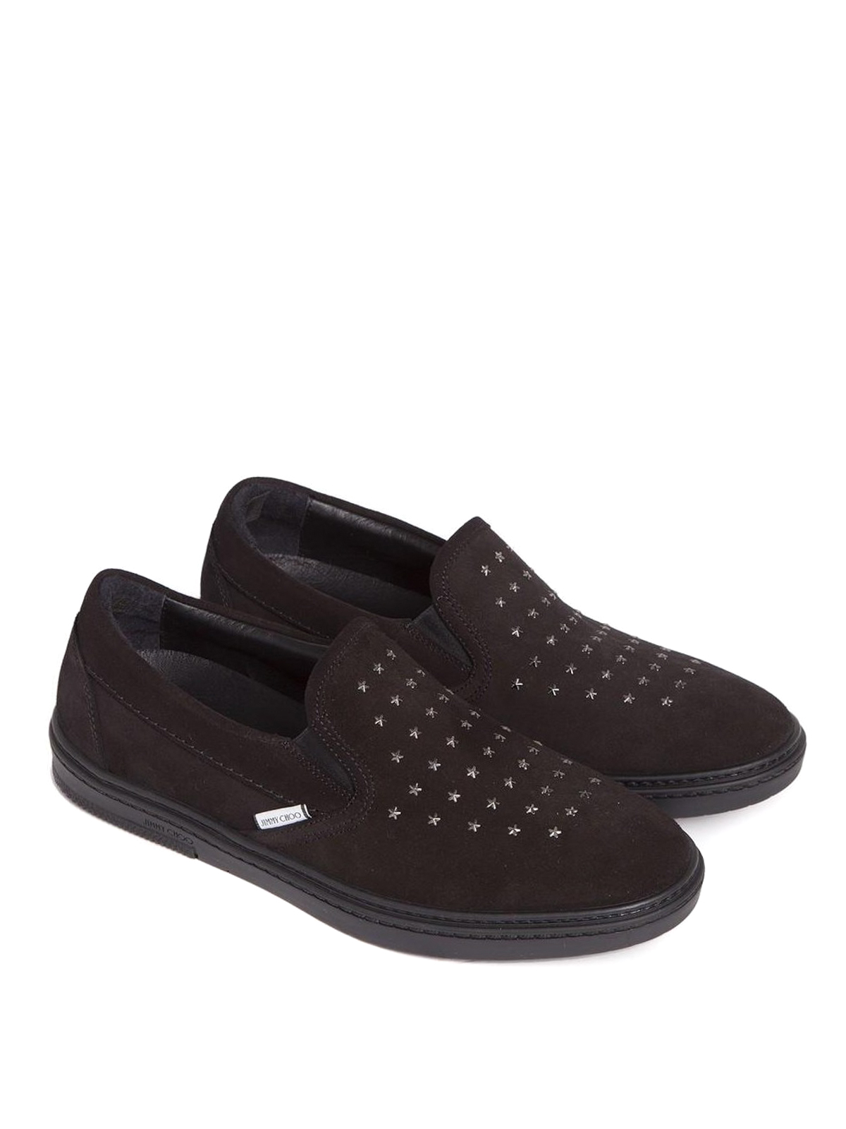 Jimmy Choo - Grove suede slip-ons with 