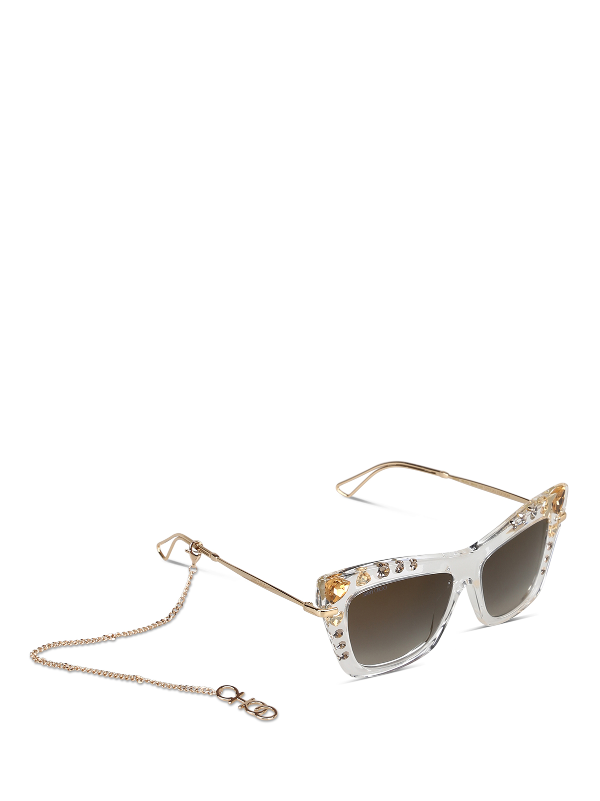 JIMMY CHOO BEE SUNGLASSES WITH CRYSTALS