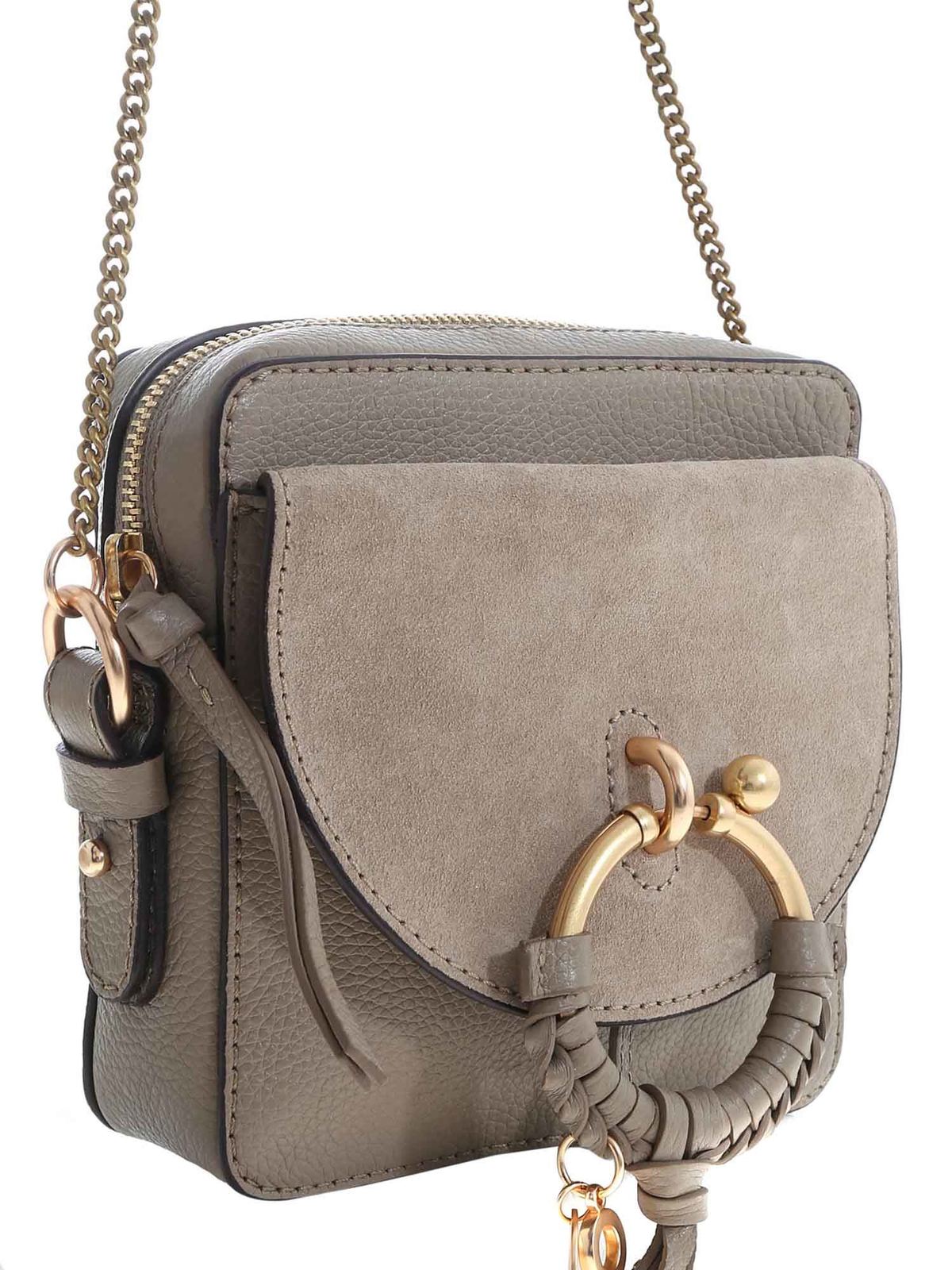 See by Chloé - Joan camera bag in Motty Gray color - cross body bags ...