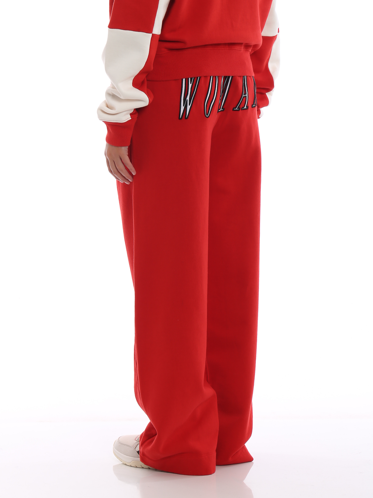 red off white tracksuit