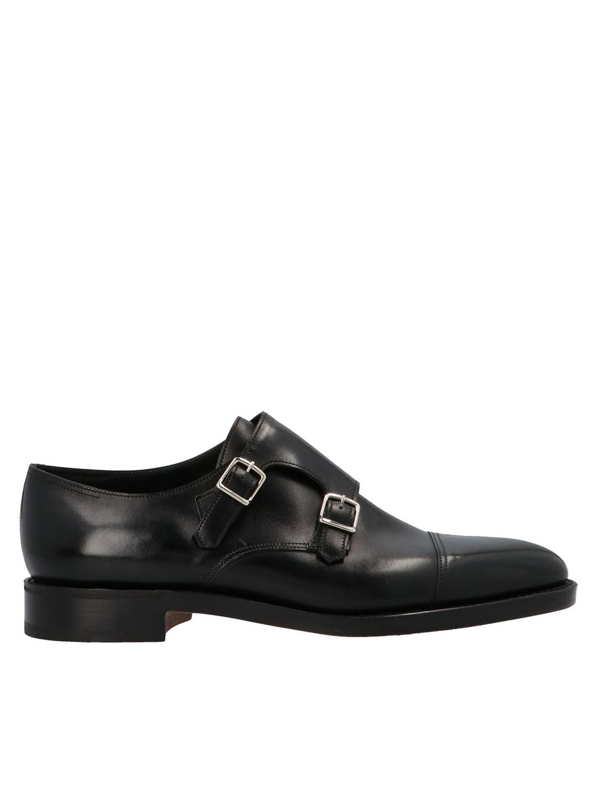 John Lobb - William monk strap in black - classic shoes - 228032LBLACK