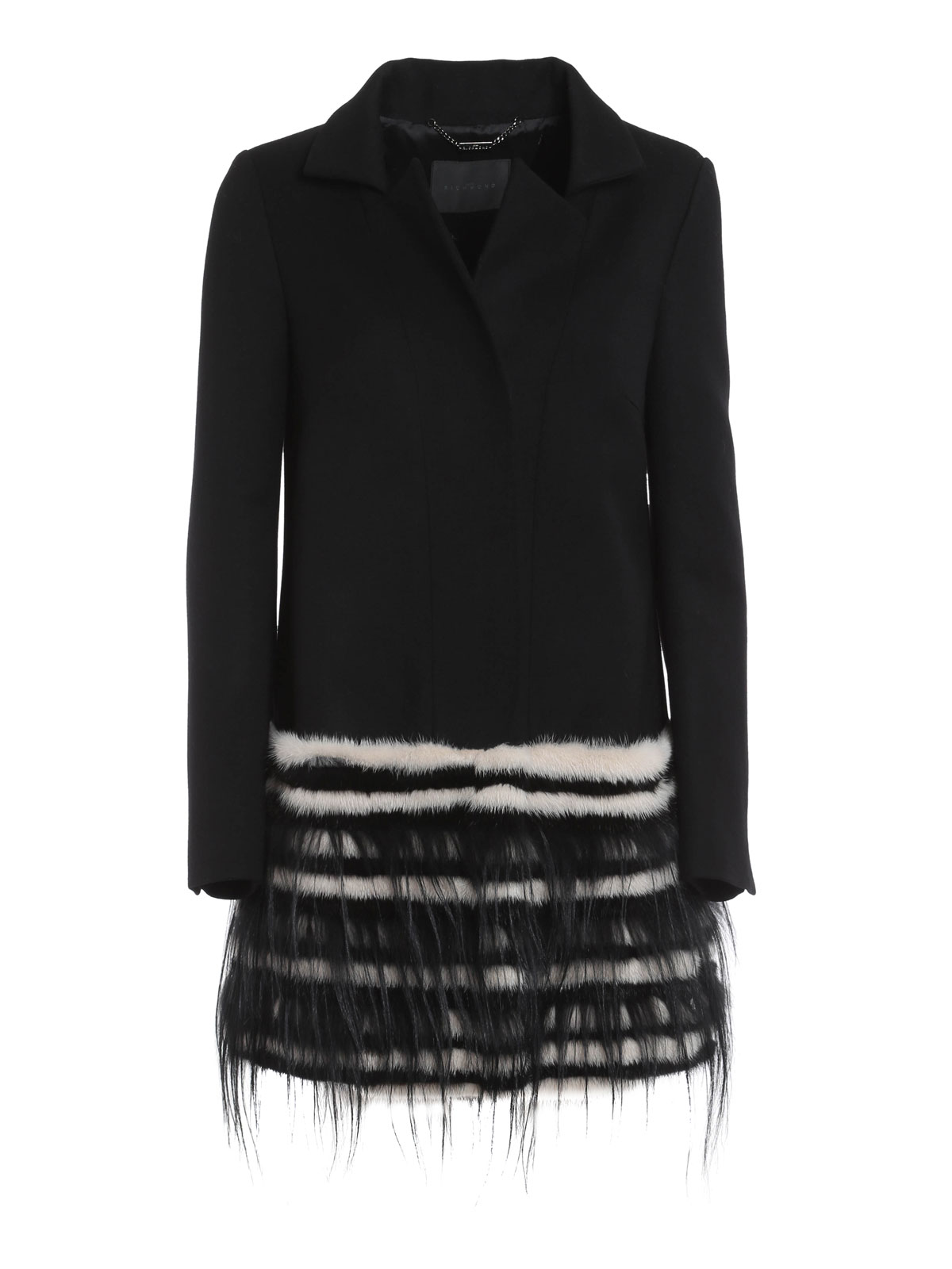 Fur & Shearling Coats John Richmond Fur and wool coat UFIF21407U0780990