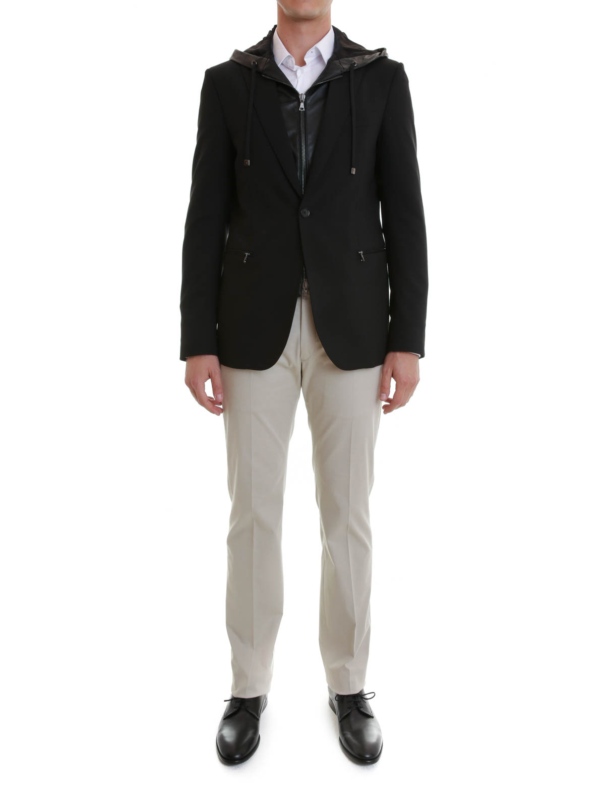 Blazers John Richmond Leather inserts blazer UEIF11056U0220990