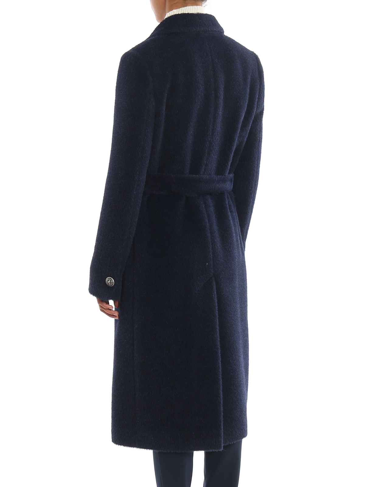 Donna Cappotti da Cappotti Tagliatore Cappotto lungo doppiopetto jole in lana e alpaca donnaTagliatore in Lana di colore Neutro 