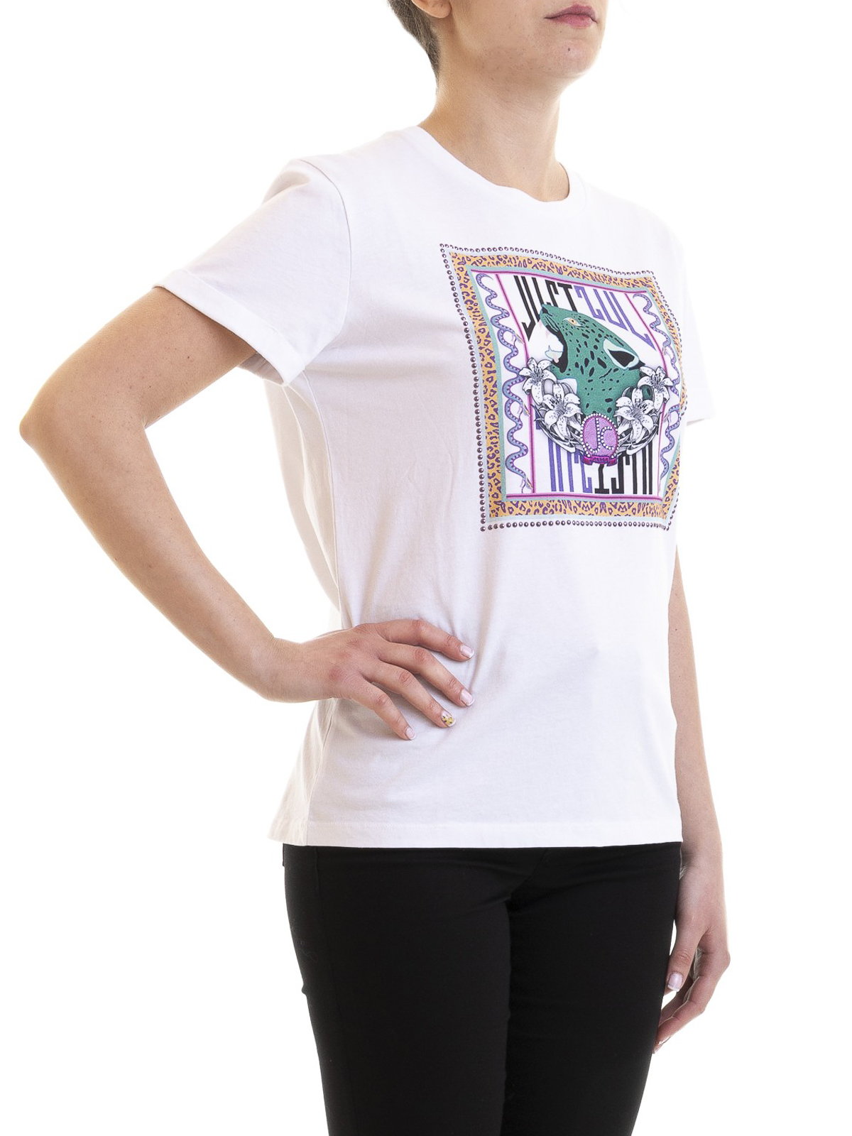 just cavalli t shirt white