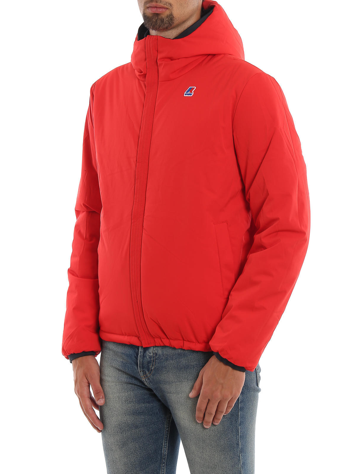 K-way - Jacques Warm Double red reversible jacket - padded jackets ...