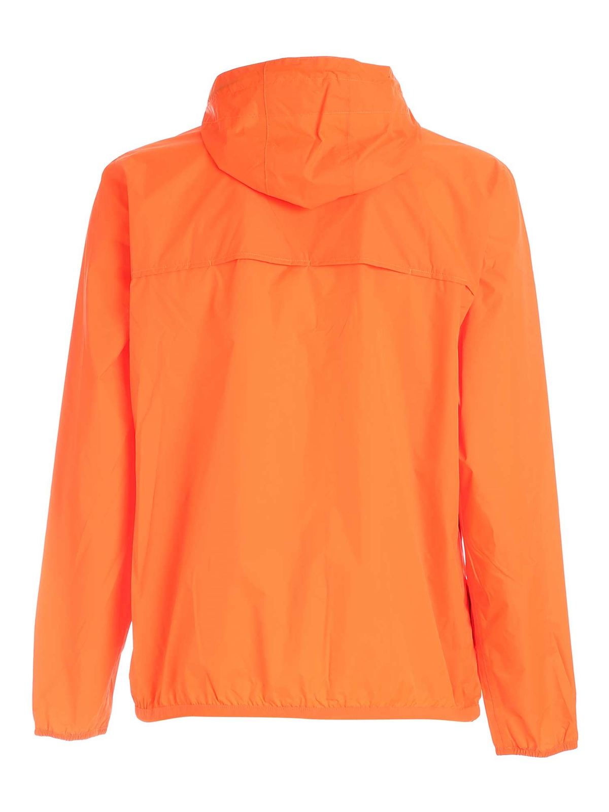 neon orange jacket