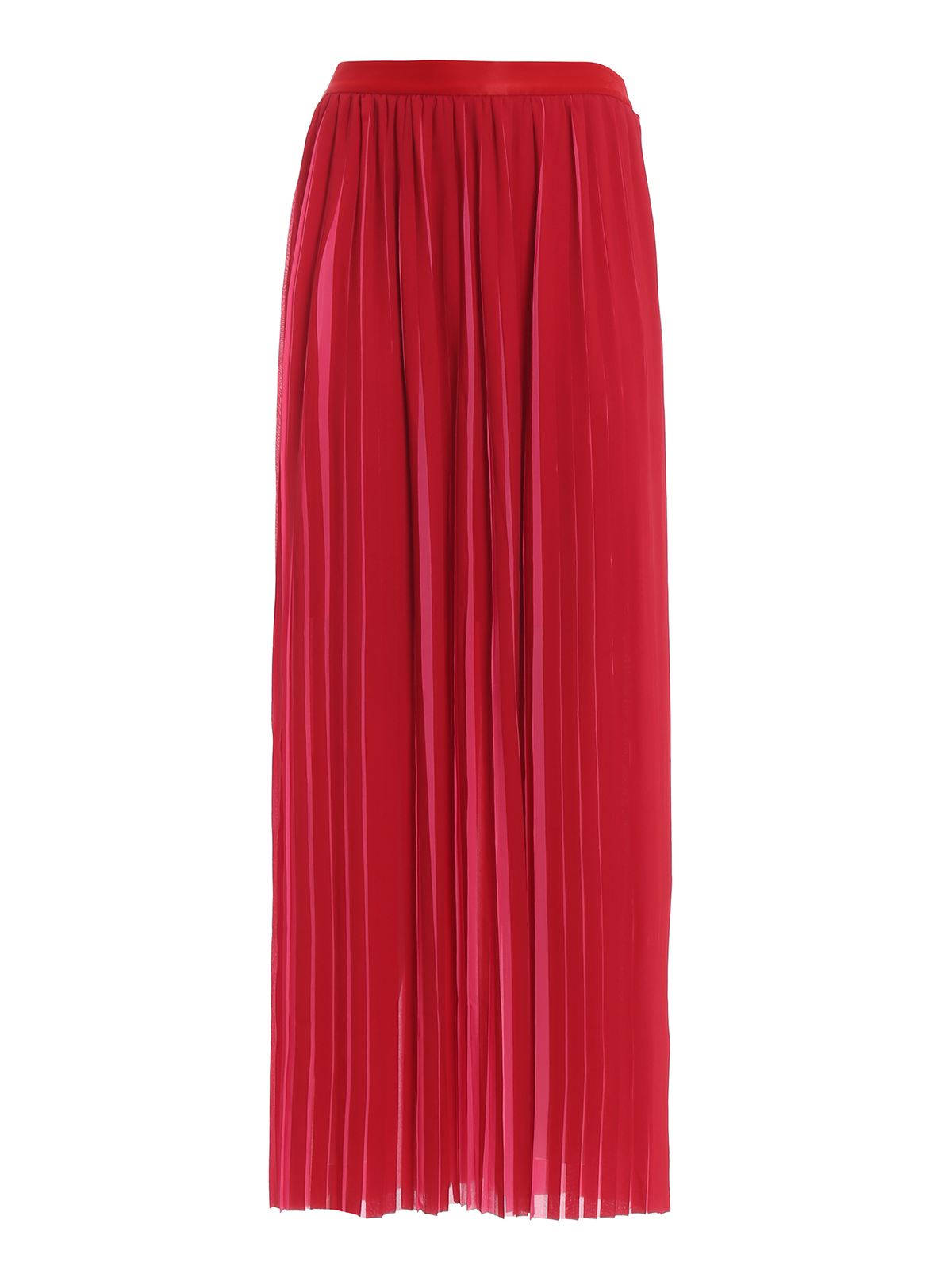 Long skirts Karl Lagerfeld - Pleated bicolour tech fabric long skirt ...