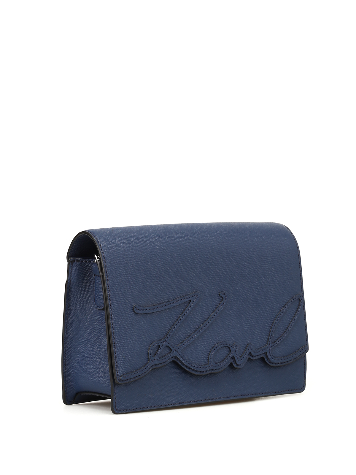 Karl Lagerfeld Bandolera azul estampado tem\u00e1tico look casual Bolsas Bandoleras 