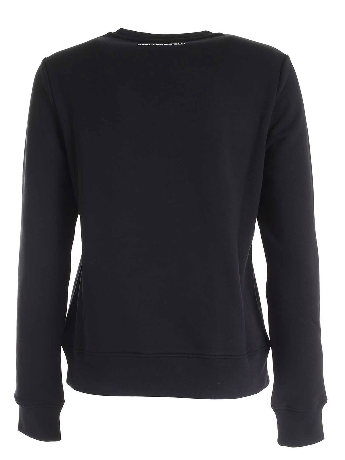 Karl Lagerfeld - Karl Legend sweatshirt in black - Sweatshirts ...