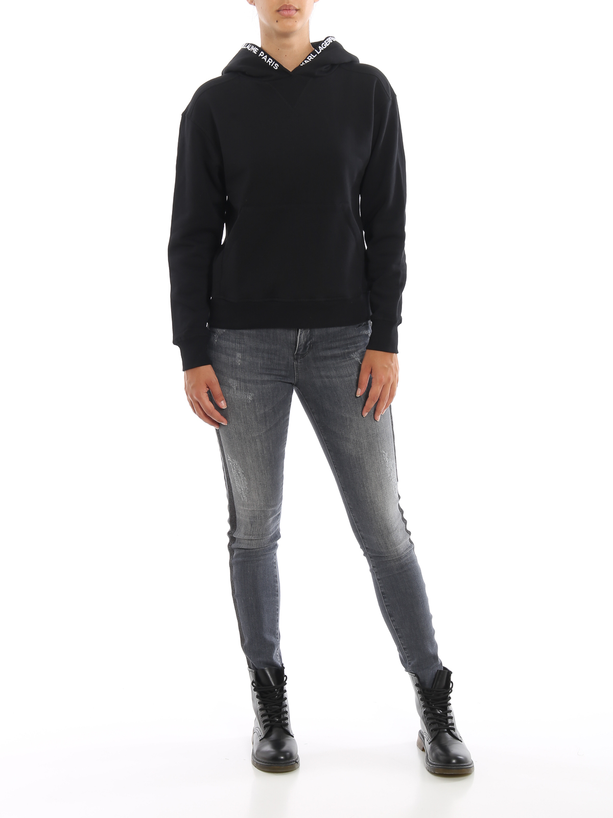 karl lagerfeld black hoodie