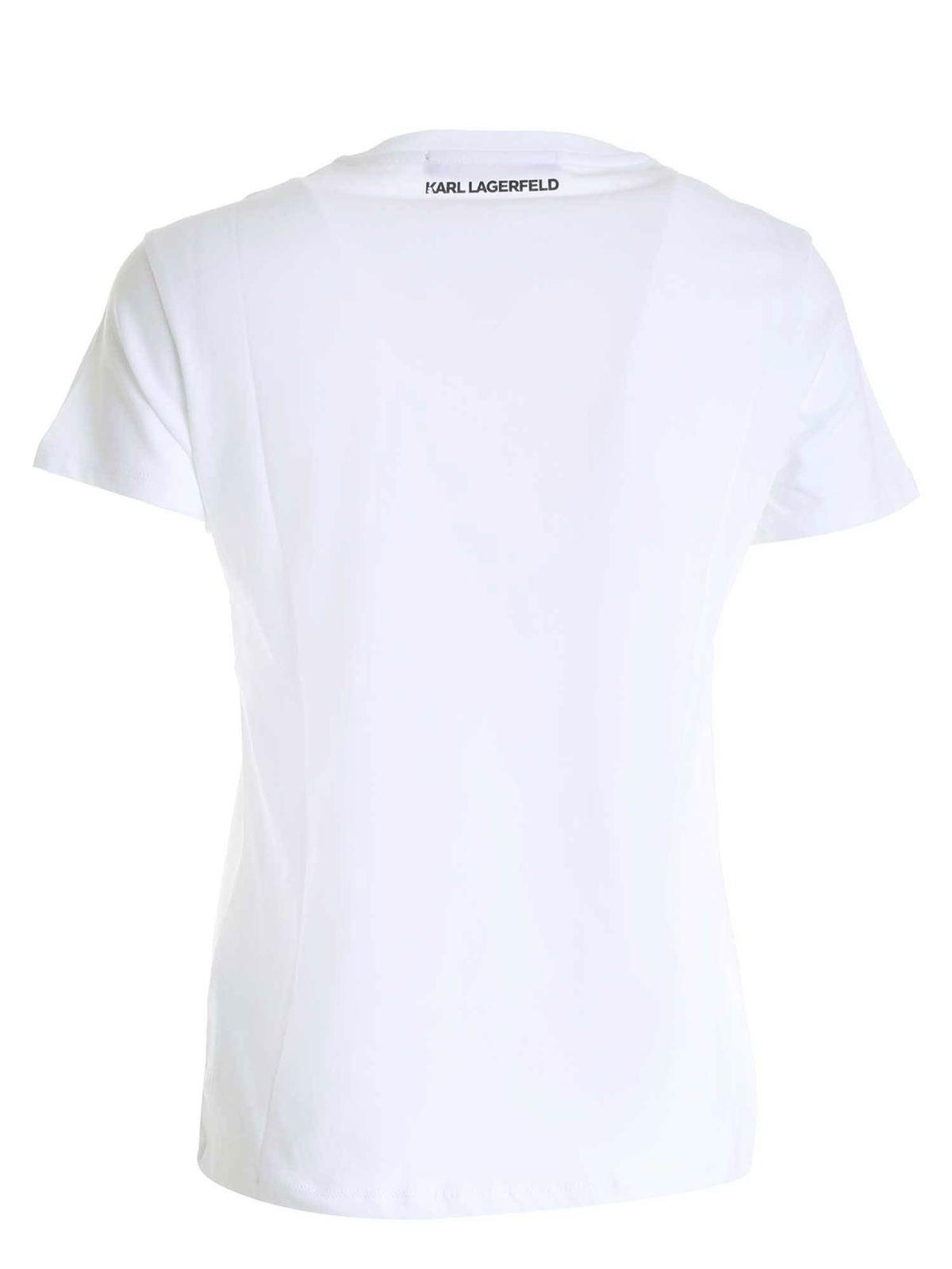 Karl Lagerfeld - Square Logo in white - 205W1711100