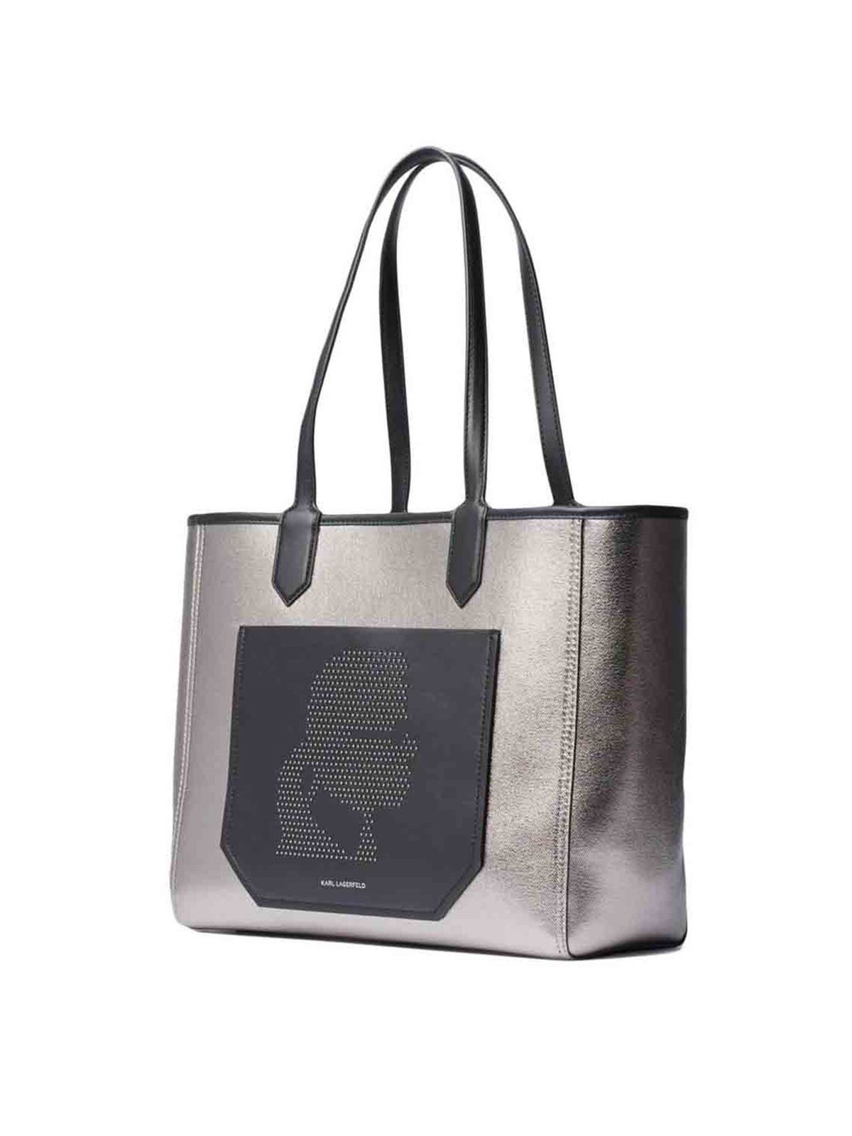 Tote Karl Lagerfeld Black in Synthetic  30607133