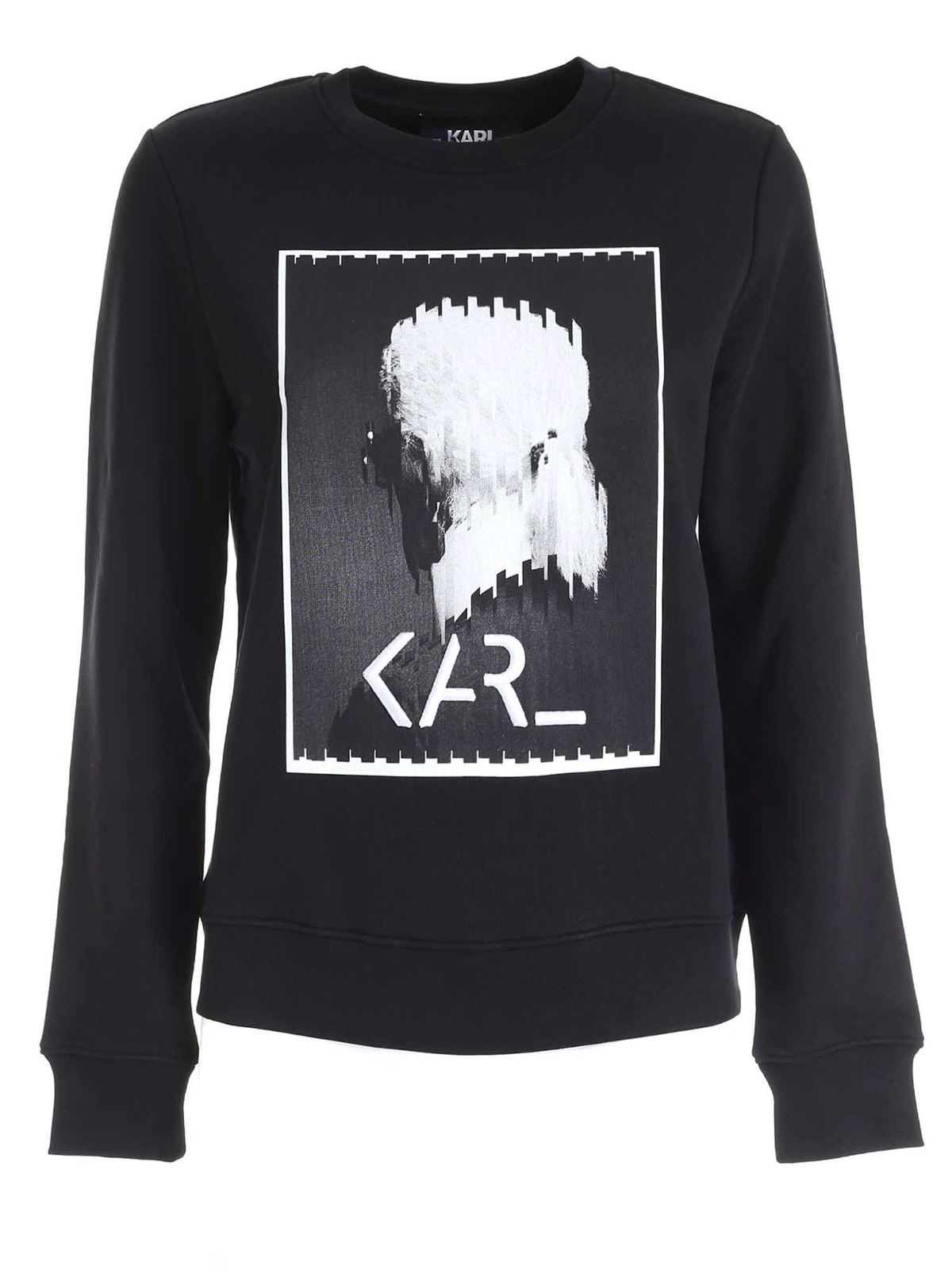 Karl Lagerfeld - Karl Legend sweatshirt in black - Sweatshirts ...