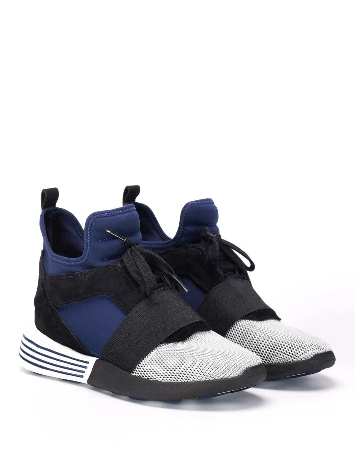Kendall Blue Womens Shoes Trainers High-top trainers Kylie Trainers in Dark Blue 