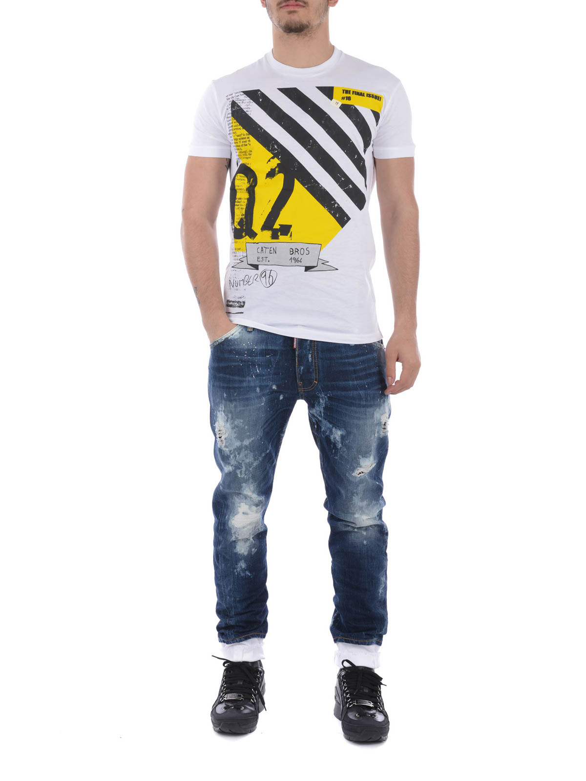 Kenny Twist worn out ripped jeans 