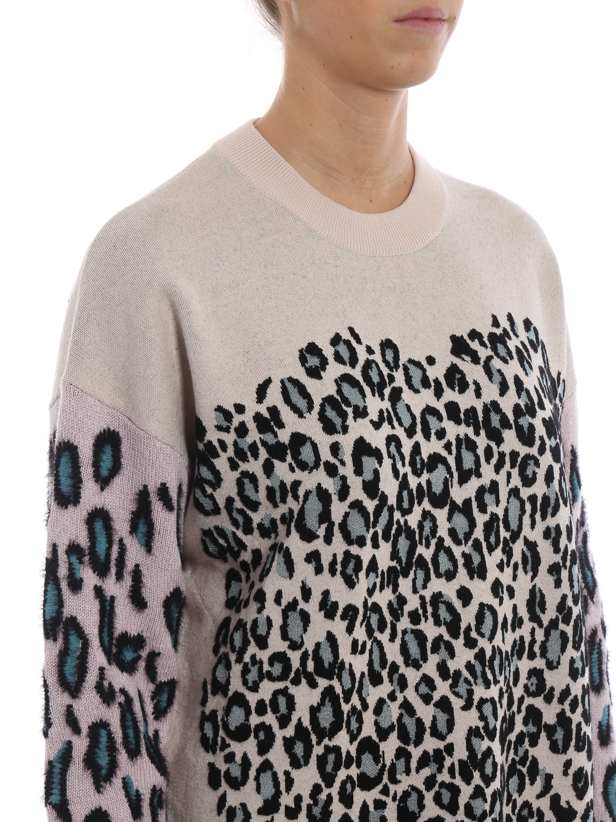 Animal print knitted wool egg-shaped 