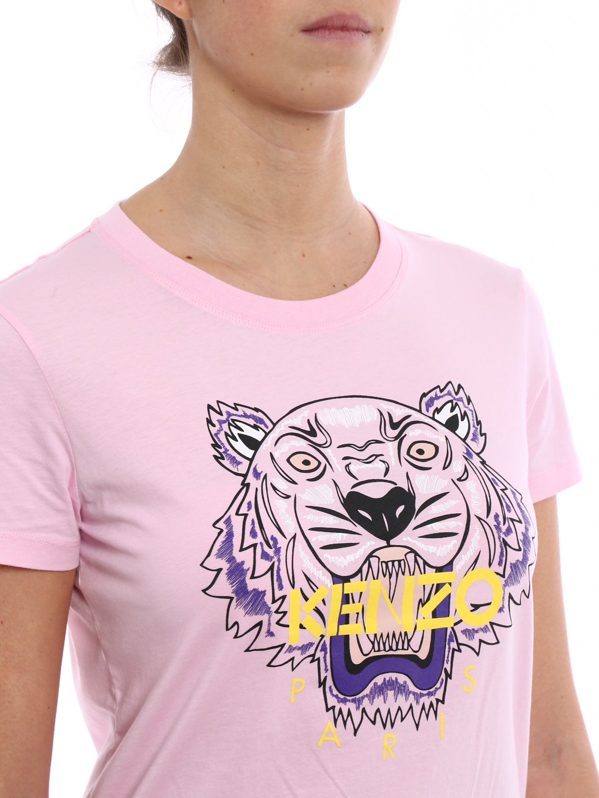 kenzo tiger t shirt pink