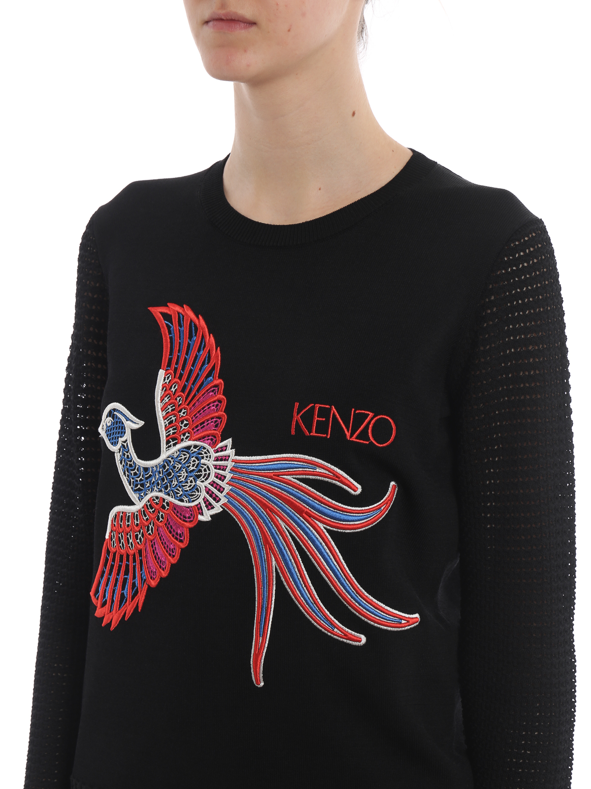 Kenzo - Phoenix openwork sleeve black 