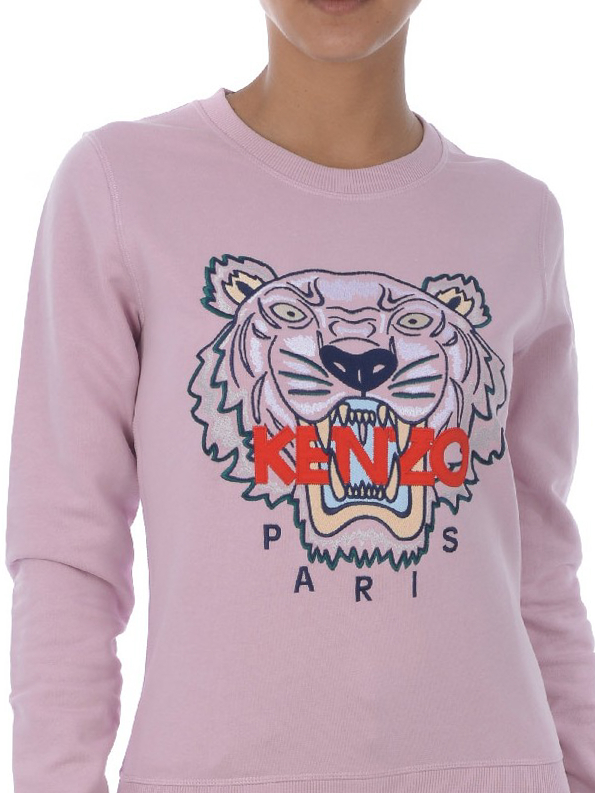 Pink Tiger embroidery sweatshirt 