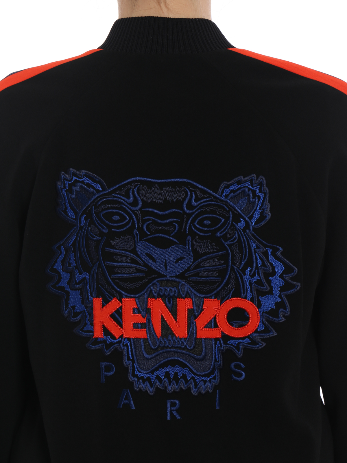 Bombers Kenzo - Tiger embroidery cady bomber jacket - F852BL0555AC99