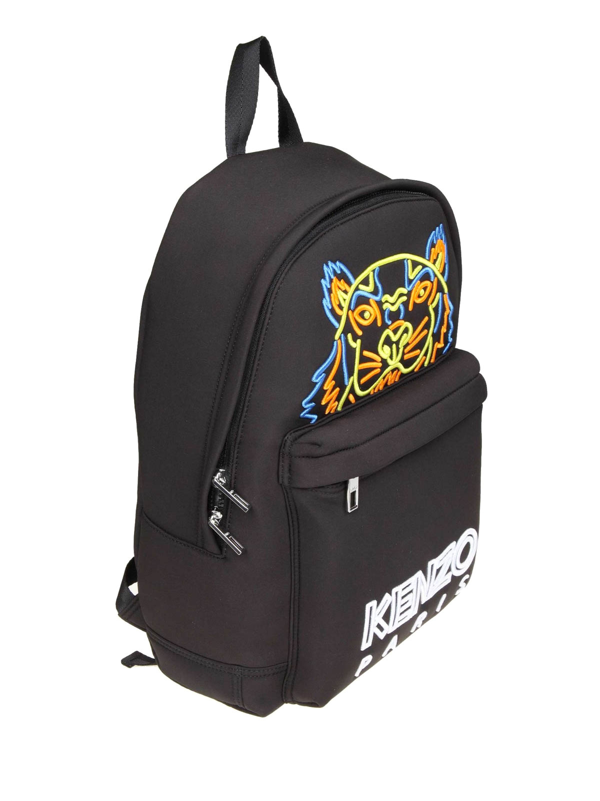 Tiger large black neoprene backpack 
