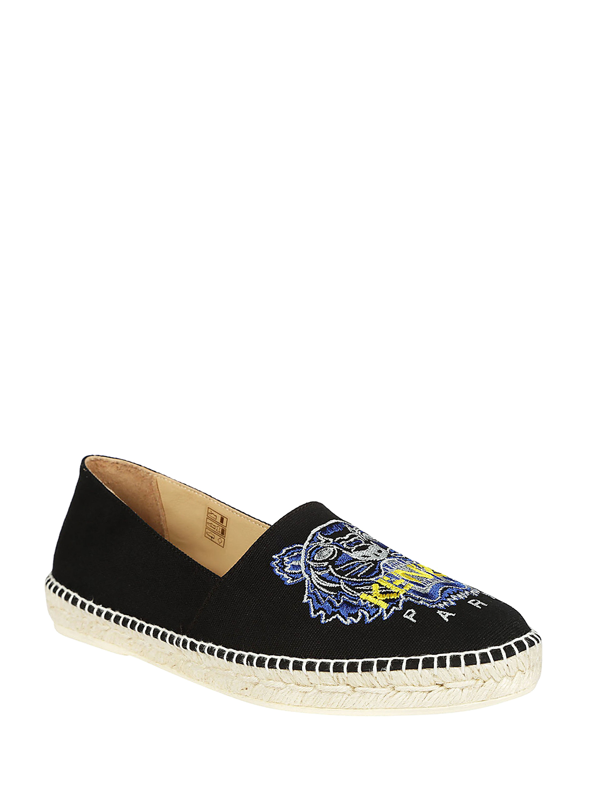 kenzo tiger espadrilles black