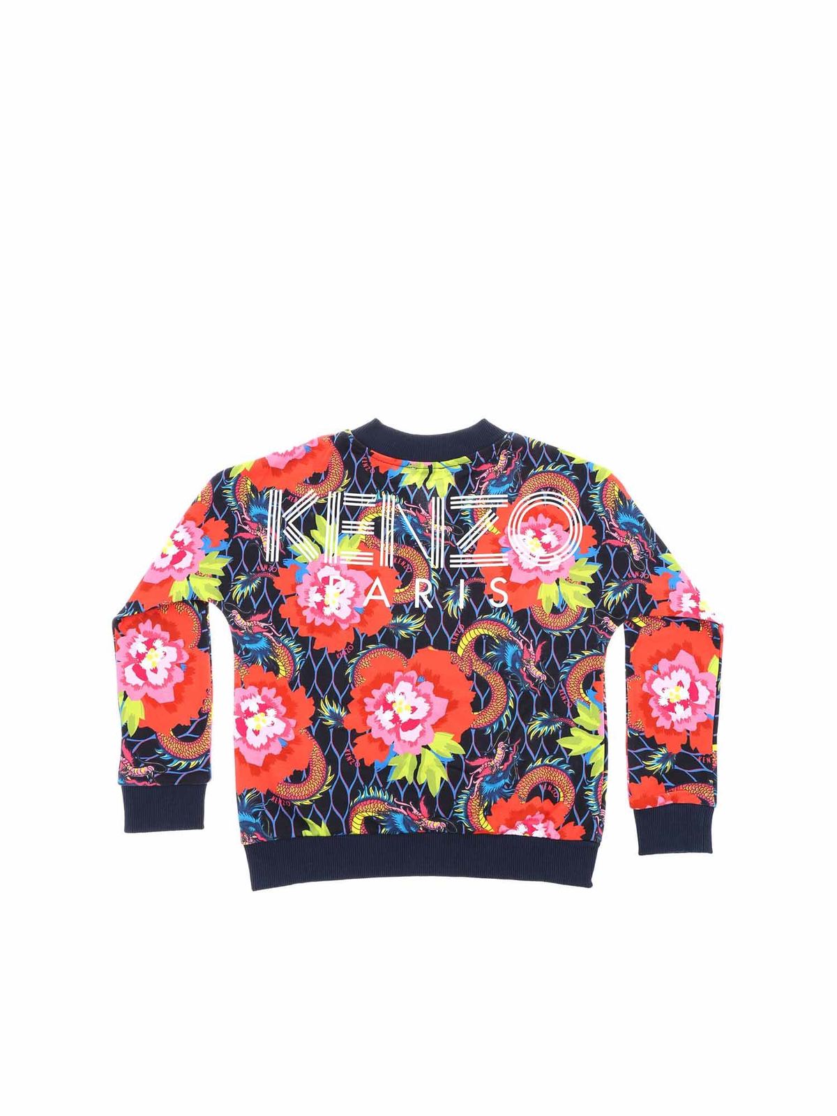 Sport LIne V-neck floral sweatshirt 