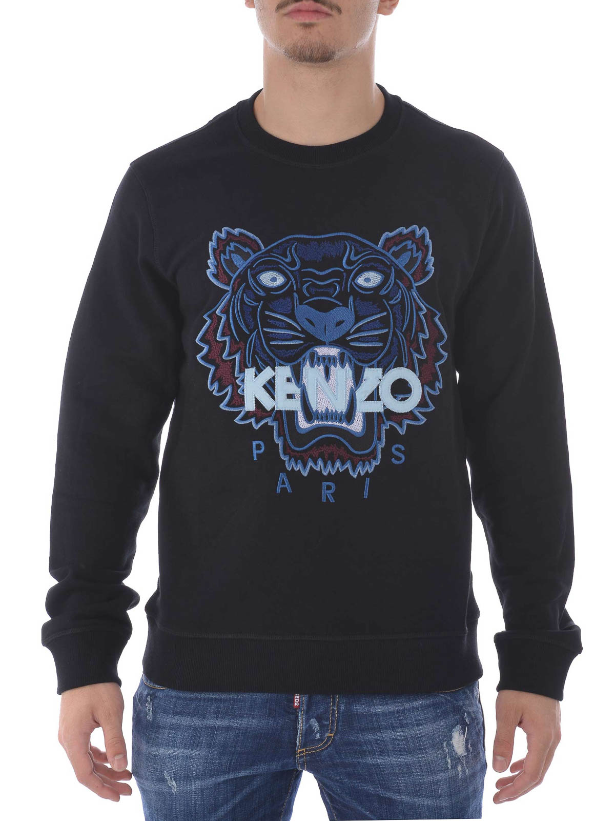 Wijden ijs Ongehoorzaamheid スウェット＆セーター Kenzo - Tiger cotton sweatshirt - F665SW0014XJ99