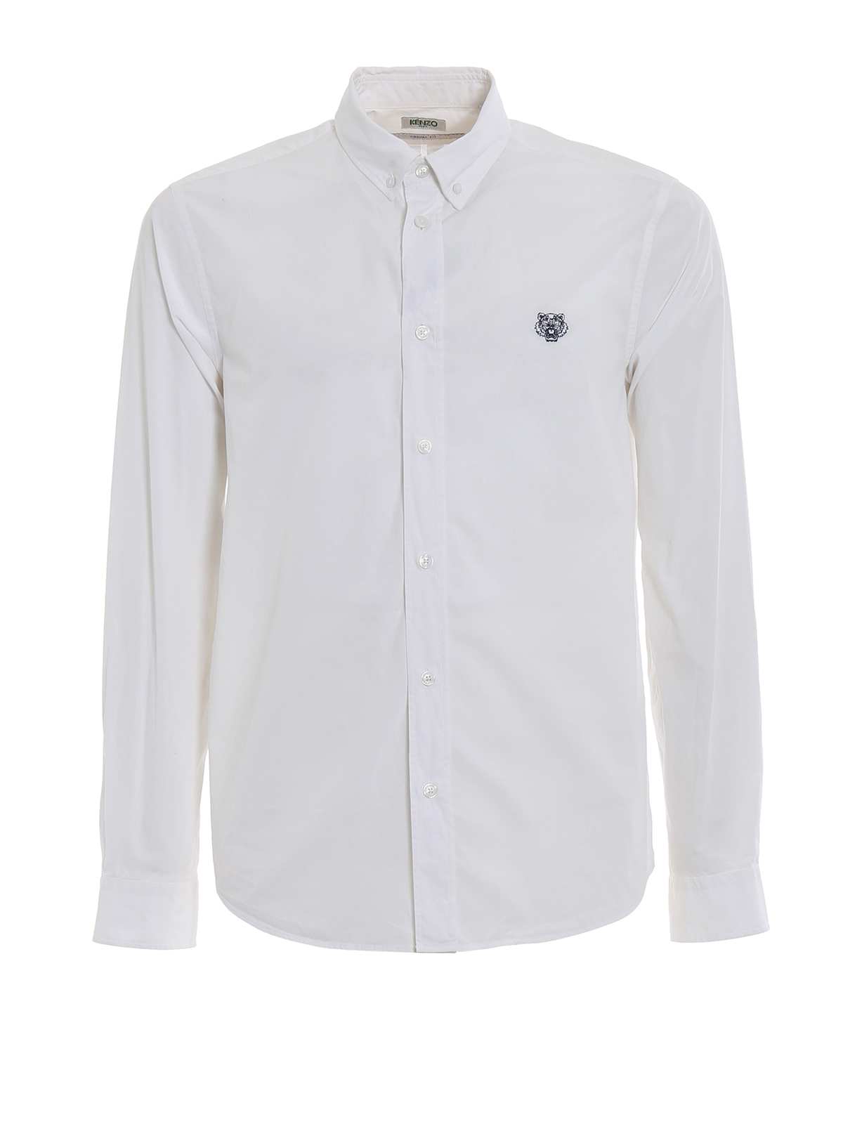 Shirts Kenzo - Tiger logo detail cotton shirt - F855CH4001LA01 